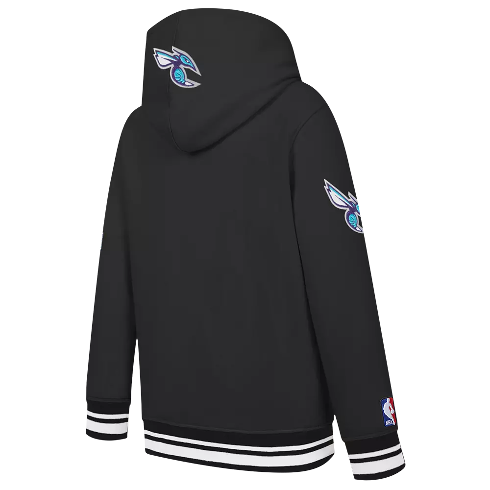 Pro Standard​ NFL Charlotte Hornets Retro Classic​ Toddler Boys' Rib Fleece Pullover Hoodie - Black - BLACK