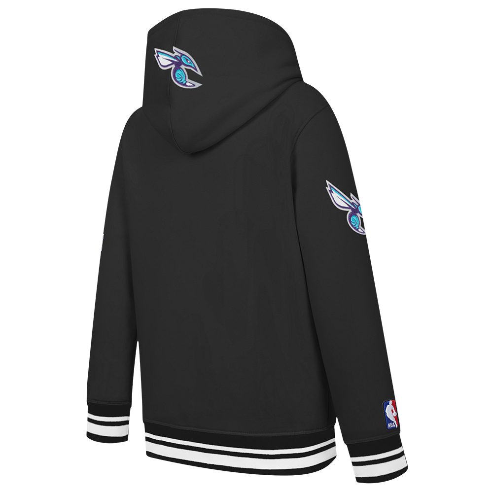 Pro Standard​ NFL Charlotte Hornets Retro Classic​ Toddler Boys' Rib Fleece Pullover Hoodie -Black - BLACK Thumbnail View 4