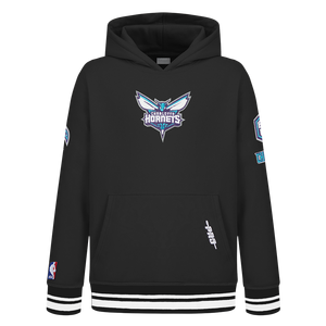 Pro Standard​ NFL Charlotte Hornets Retro Classic​ Toddler Boys' Rib Fleece Pullover Hoodie -Black