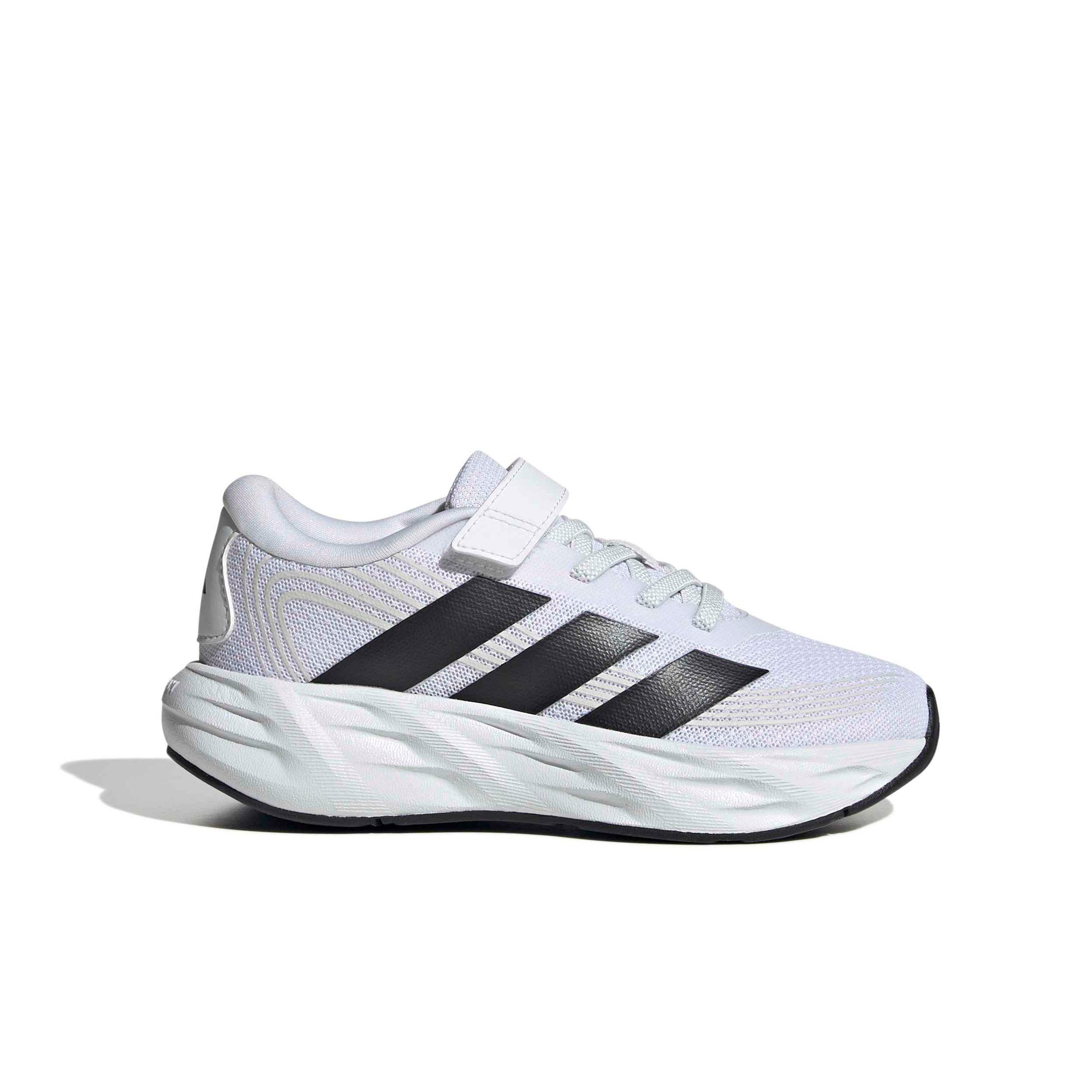adidas Galaxy 8 EL C "Ftwr White/Core Black/Dash Grey" Preschool Boys' Running Shoe - WHITE/BLACK/GREY