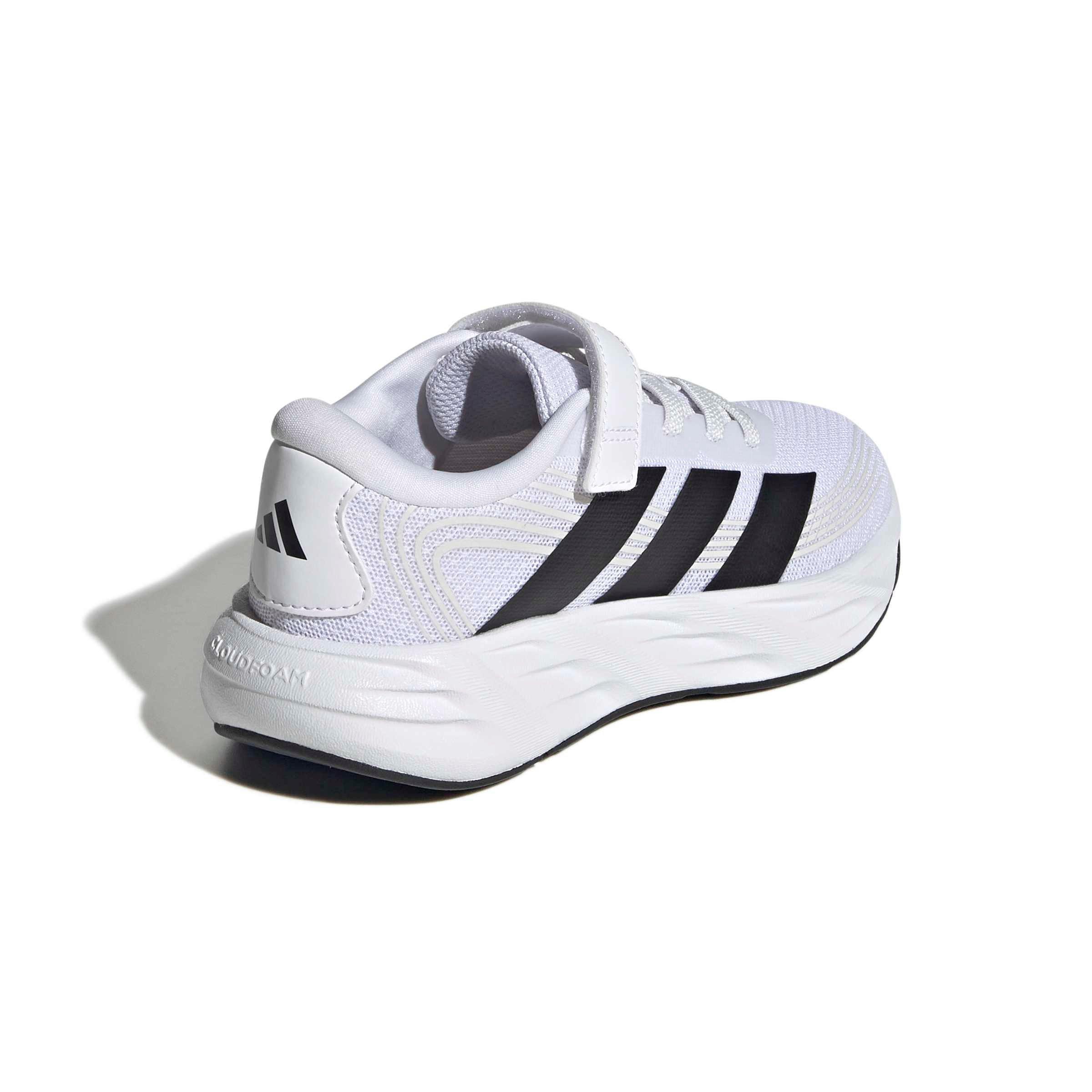 adidas Galaxy 8 EL C "Ftwr White/Core Black/Dash Grey" Preschool Boys' Running Shoe - WHITE/BLACK/GREY