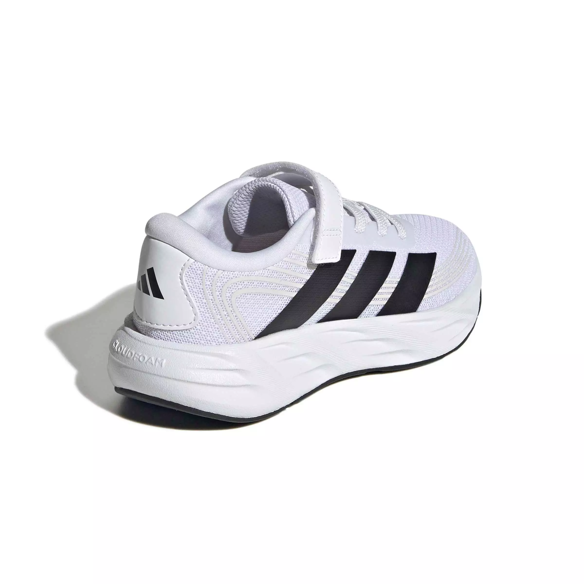 adidas Galaxy 8 EL C "Ftwr White/Core Black/Dash Grey" Preschool Boys' Running Shoe - WHITE/BLACK/GREY