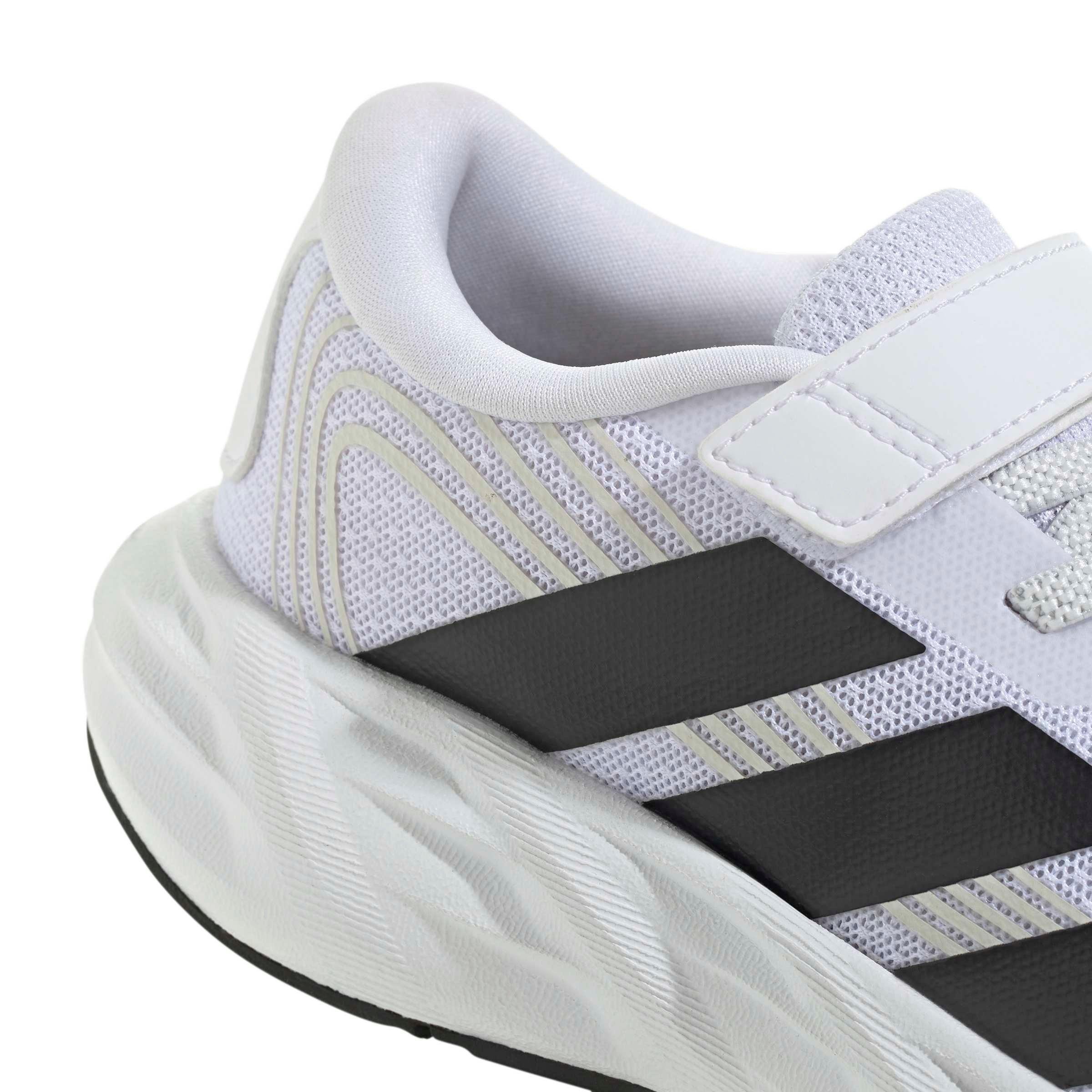 adidas Galaxy 8 EL C "Ftwr White/Core Black/Dash Grey" Preschool Boys' Running Shoe - WHITE/BLACK/GREY