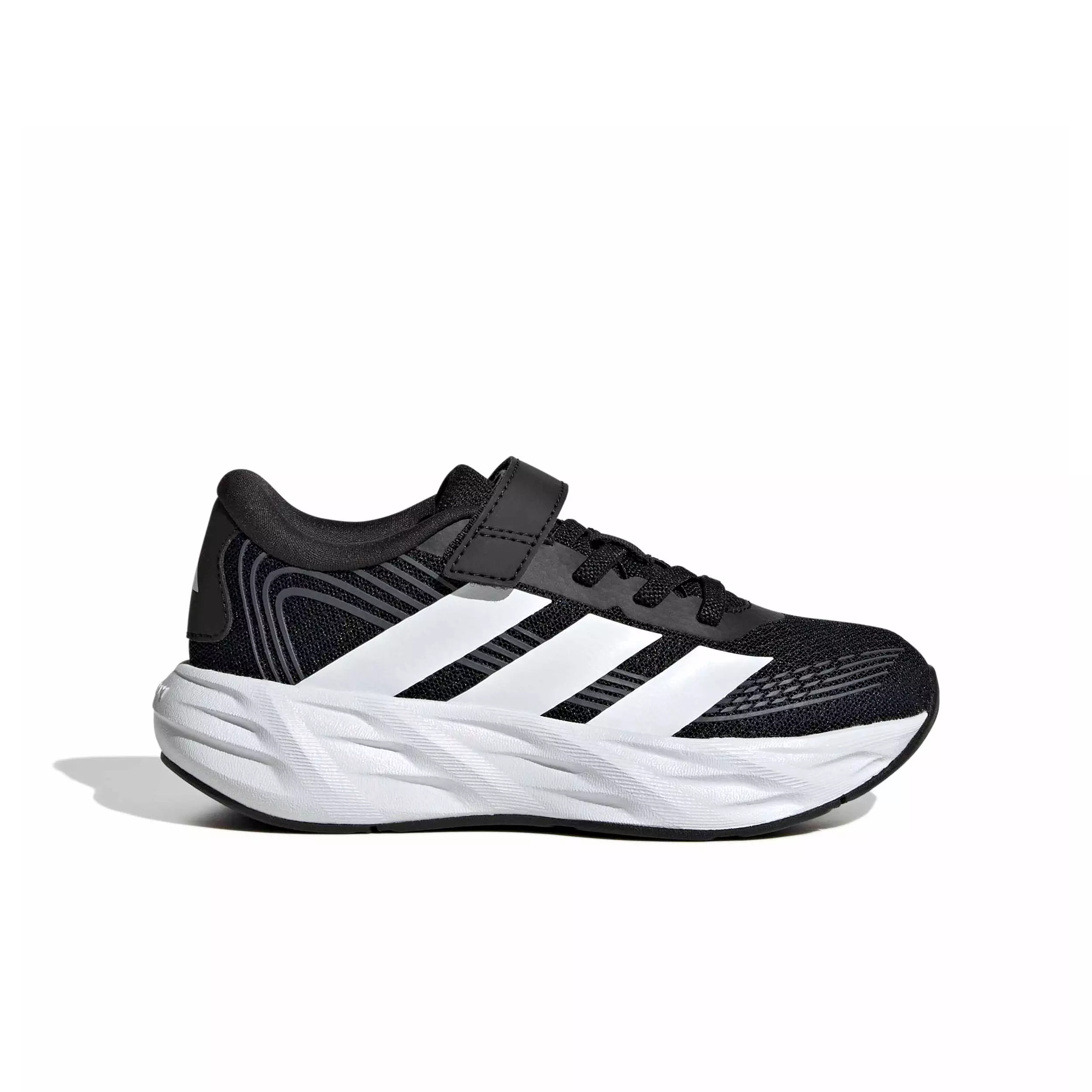 adidas Galaxy 8 EL C "Core Black/Ftwr White/Carbon" Preschool Boys' Running Shoe - BLACK/WHITE/CARBON