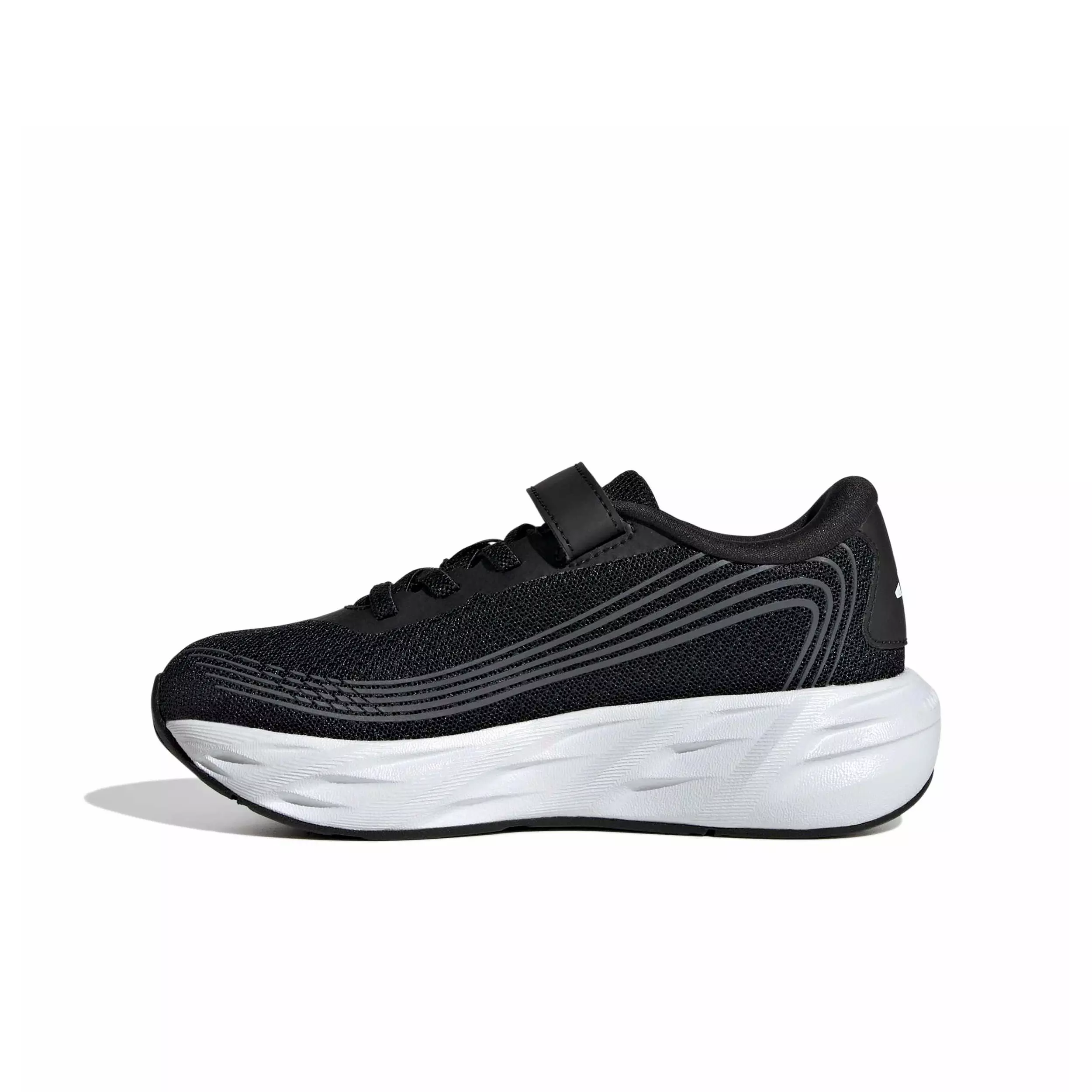 adidas Galaxy 8 EL C "Core Black/Ftwr White/Carbon" Preschool Boys' Running Shoe - BLACK/WHITE/CARBON