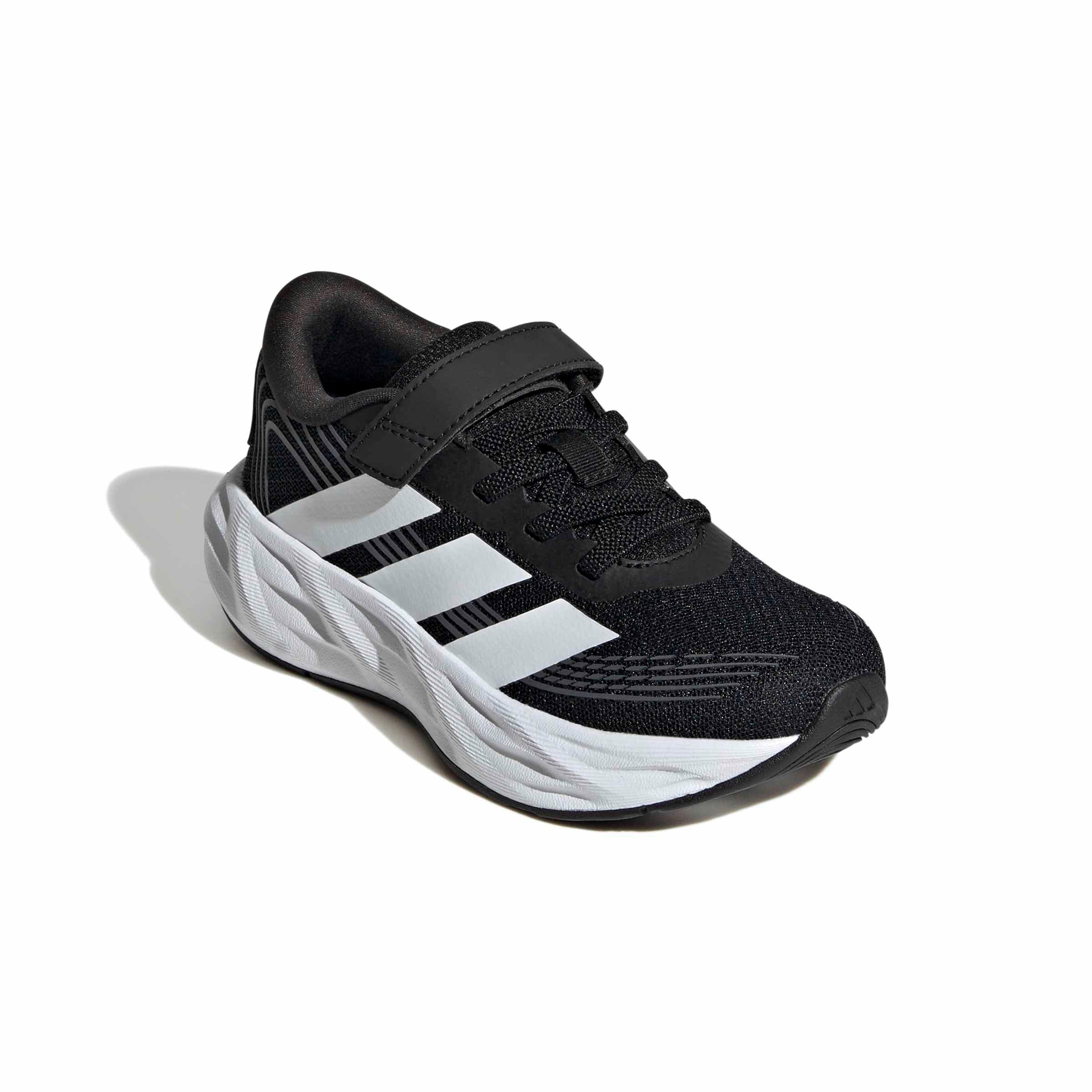 adidas Galaxy 8 EL C "Core Black/Ftwr White/Carbon" Preschool Boys' Running Shoe - BLACK/WHITE/CARBON