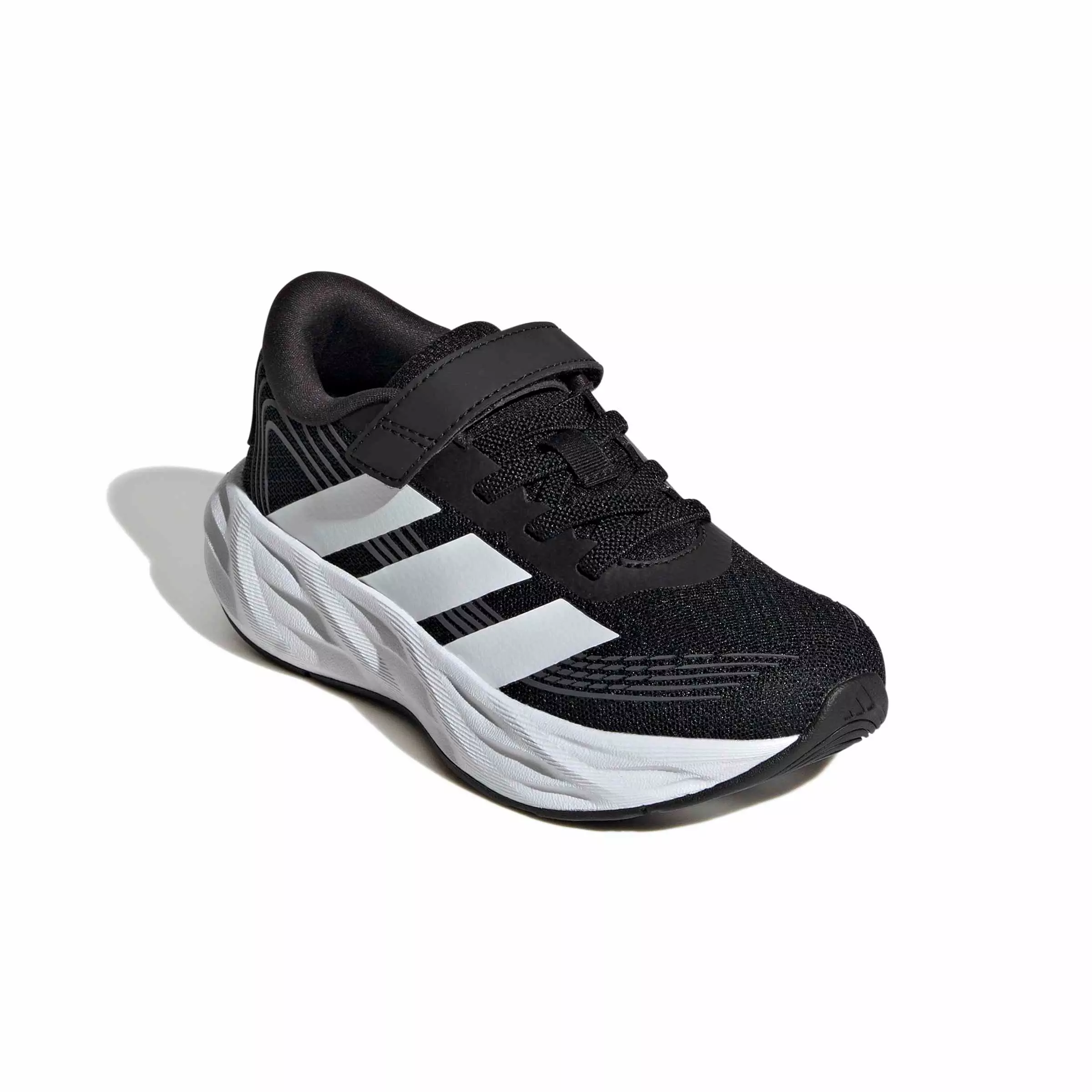 adidas Galaxy 8 EL C "Core Black/Ftwr White/Carbon" Preschool Boys' Running Shoe - BLACK/WHITE/CARBON