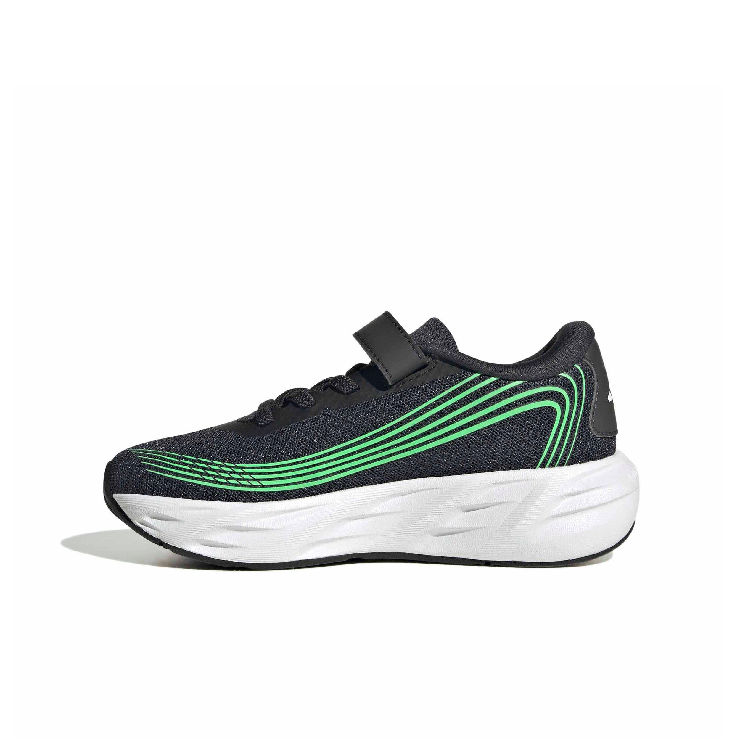 adidas Galaxy 8 EL C "Night Grey/Tech Grey Metallic/Screaming Green" Preschool Boys' Running Shoe - GREY/GREY/GREEN