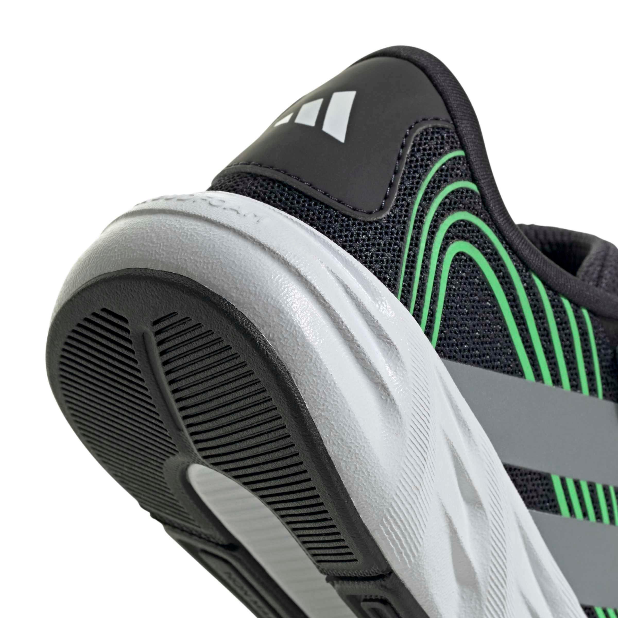 adidas Galaxy 8 EL C "Night Grey/Tech Grey Metallic/Screaming Green" Preschool Boys' Running Shoe - GREY/GREY/GREEN