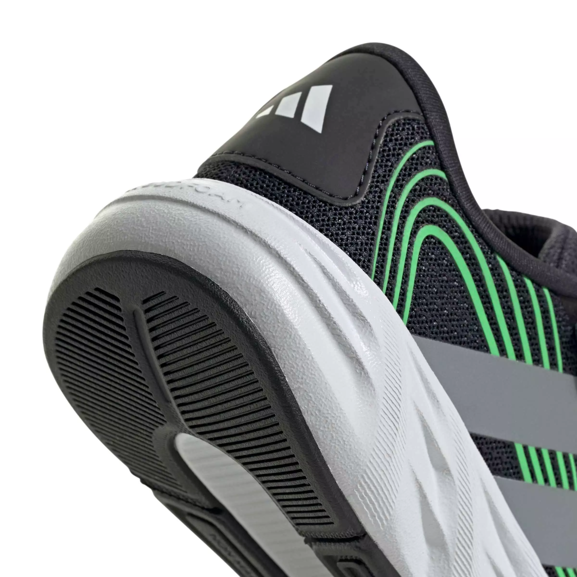 adidas Galaxy 8 EL C "Night Grey/Tech Grey Metallic/Screaming Green" Preschool Boys' Running Shoe - GREY/GREY/GREEN