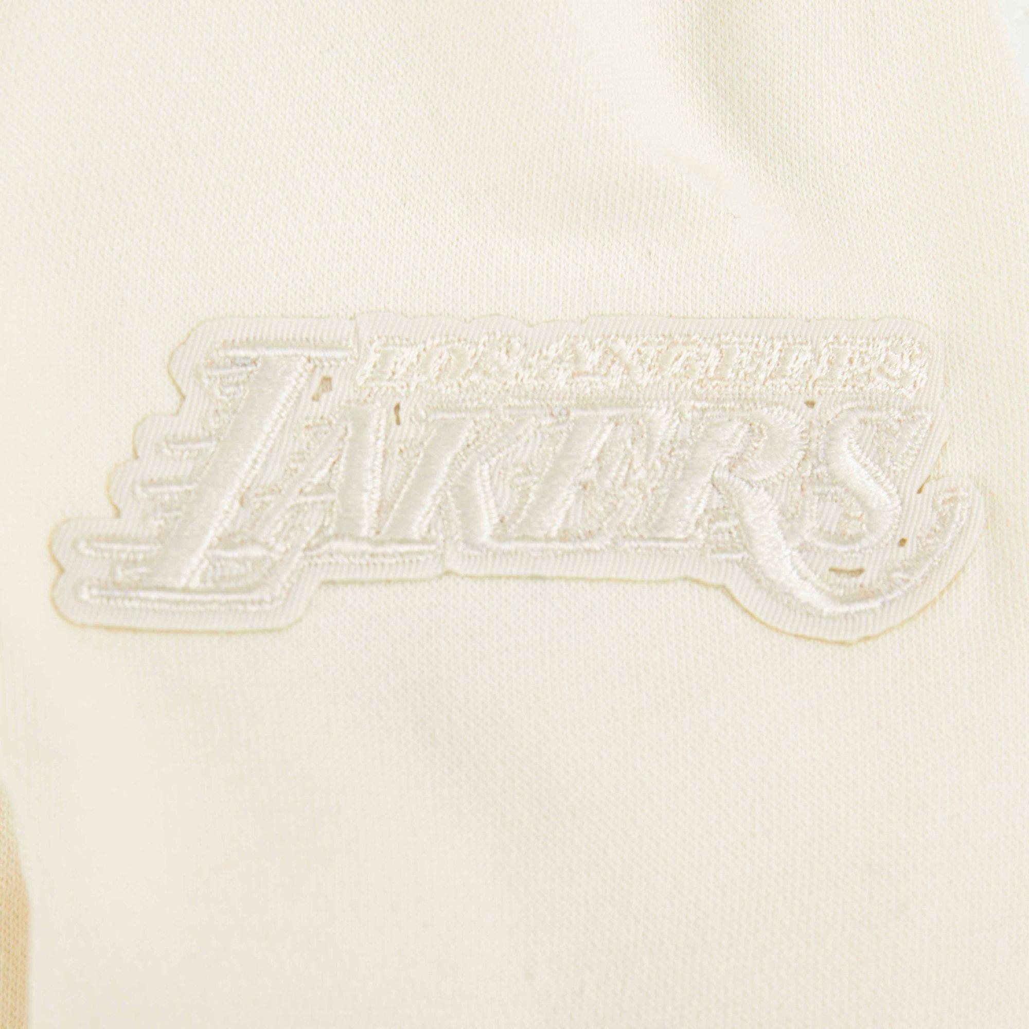 Pro Standard Toddle Boys' NBA Los Angeles Lakers Neutral Fleece PO​ Hoodie - Cream - CREAM Thumbnail View 3