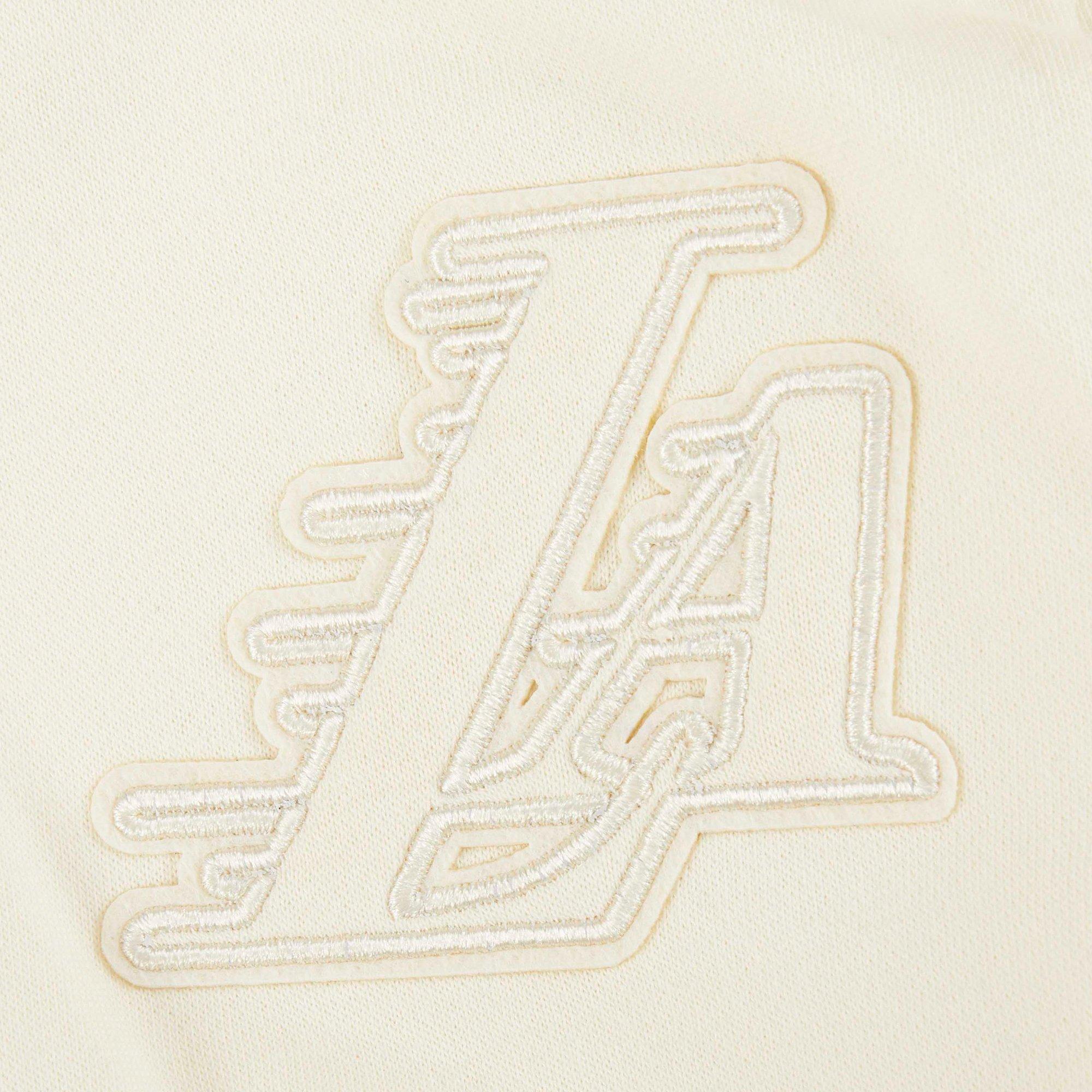 Pro Standard Toddle Boys' NBA Los Angeles Lakers Neutral Fleece PO​ Hoodie - Cream - CREAM Thumbnail View 4