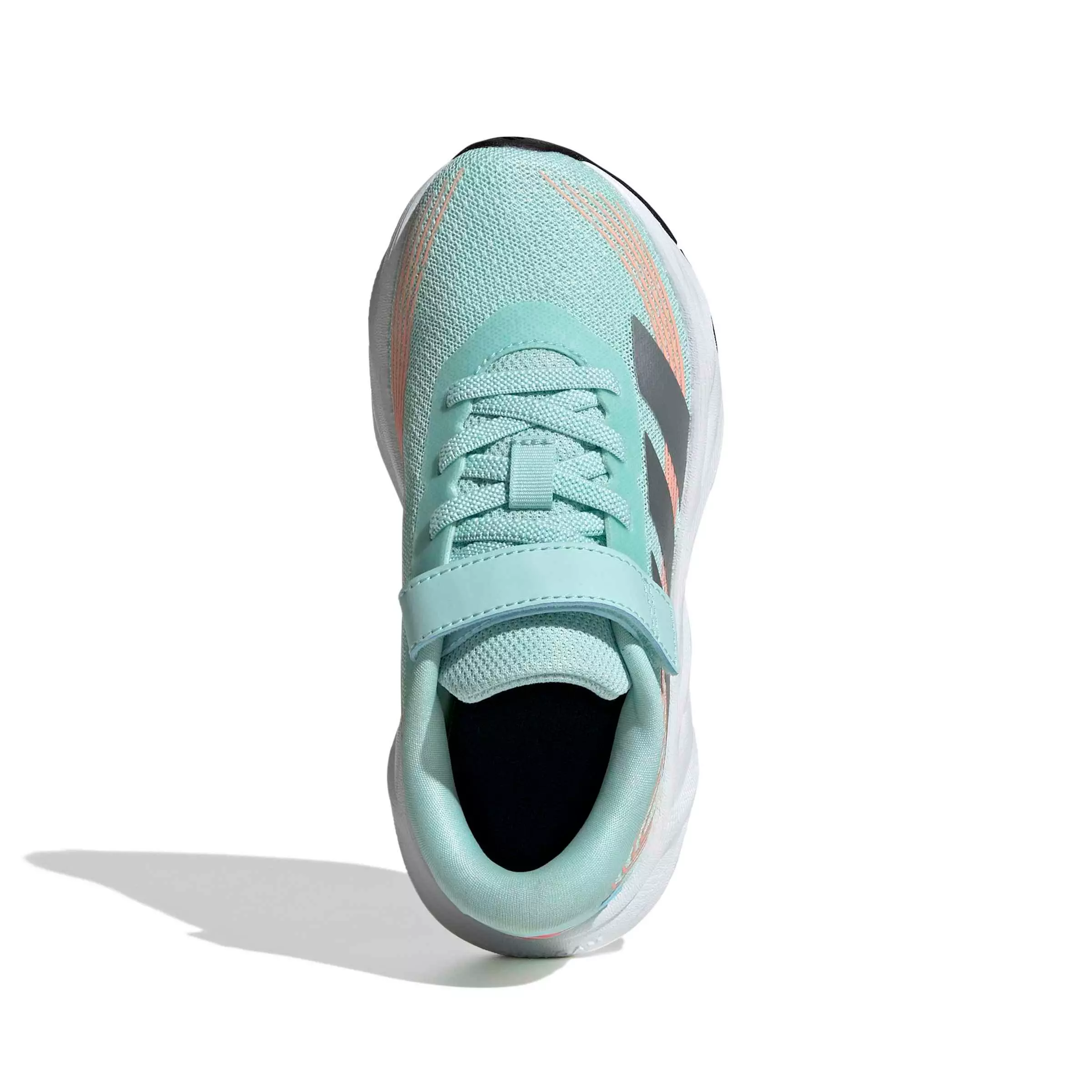 adidas Galaxy 8 EL C "Semi Flash Aqua/Tech Grey Metallic/Frozen Turbo" Preschool Girls' Running Shoe - AQUA/GREY/TURBO