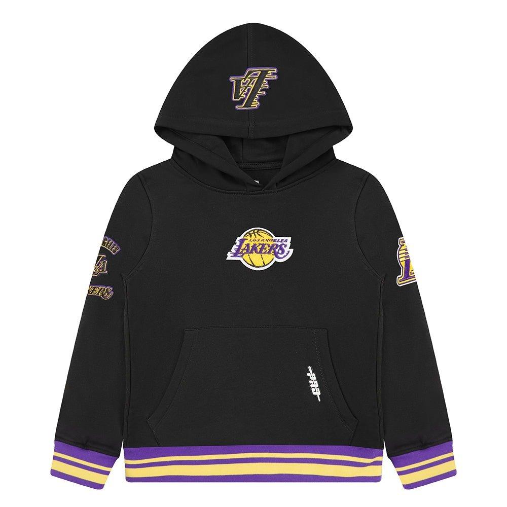 Pro Standard Toddler Boys' NBA Los Angeles Lakers Retro Classic Rib Fleece PO Hoodie - Black/Purple - BLACK/PURPLE Thumbnail View 1