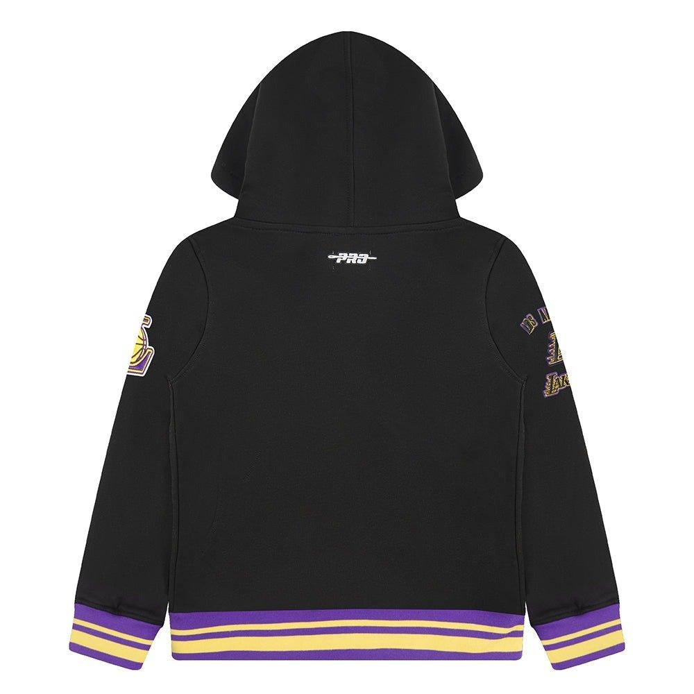 Pro Standard Toddler Boys' NBA Los Angeles Lakers Retro Classic Rib Fleece PO Hoodie - Black/Purple - BLACK/PURPLE Thumbnail View 2