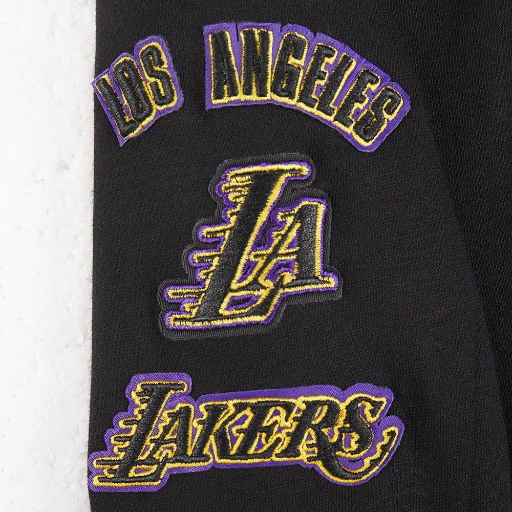 Pro Standard Toddler Boys' NBA Los Angeles Lakers Retro Classic Rib Fleece PO Hoodie - Black/Purple - BLACK/PURPLE Thumbnail View 4