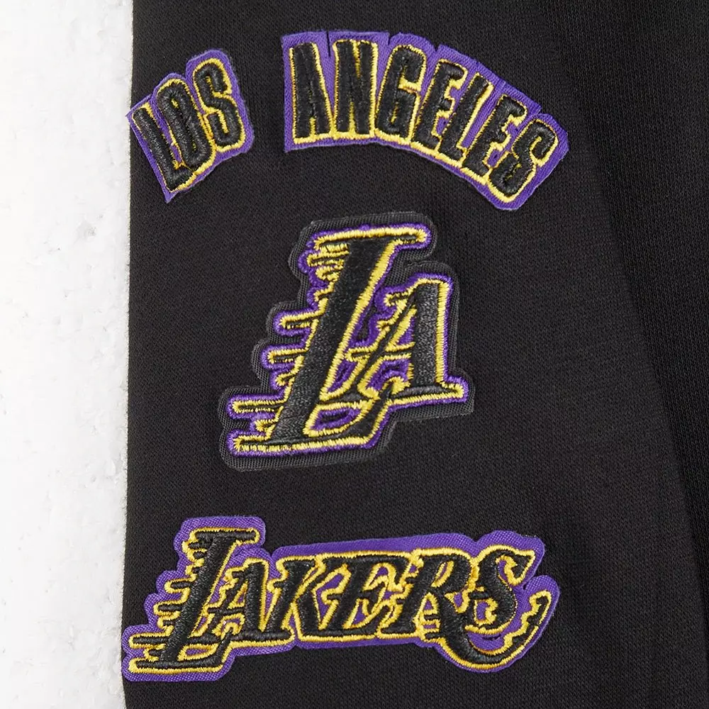 Pro Standard Toddler Boys' NBA Los Angeles Lakers Retro Classic Rib Fleece PO Hoodie -Black/Purple - BLACK/PURPLE