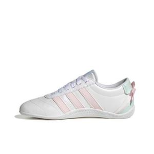 adidas Grand Court Lo "Ftwr White/Distilled Pink/Halo Mint" Grade School Girls' Shoe - WHITE/PINK/MINT