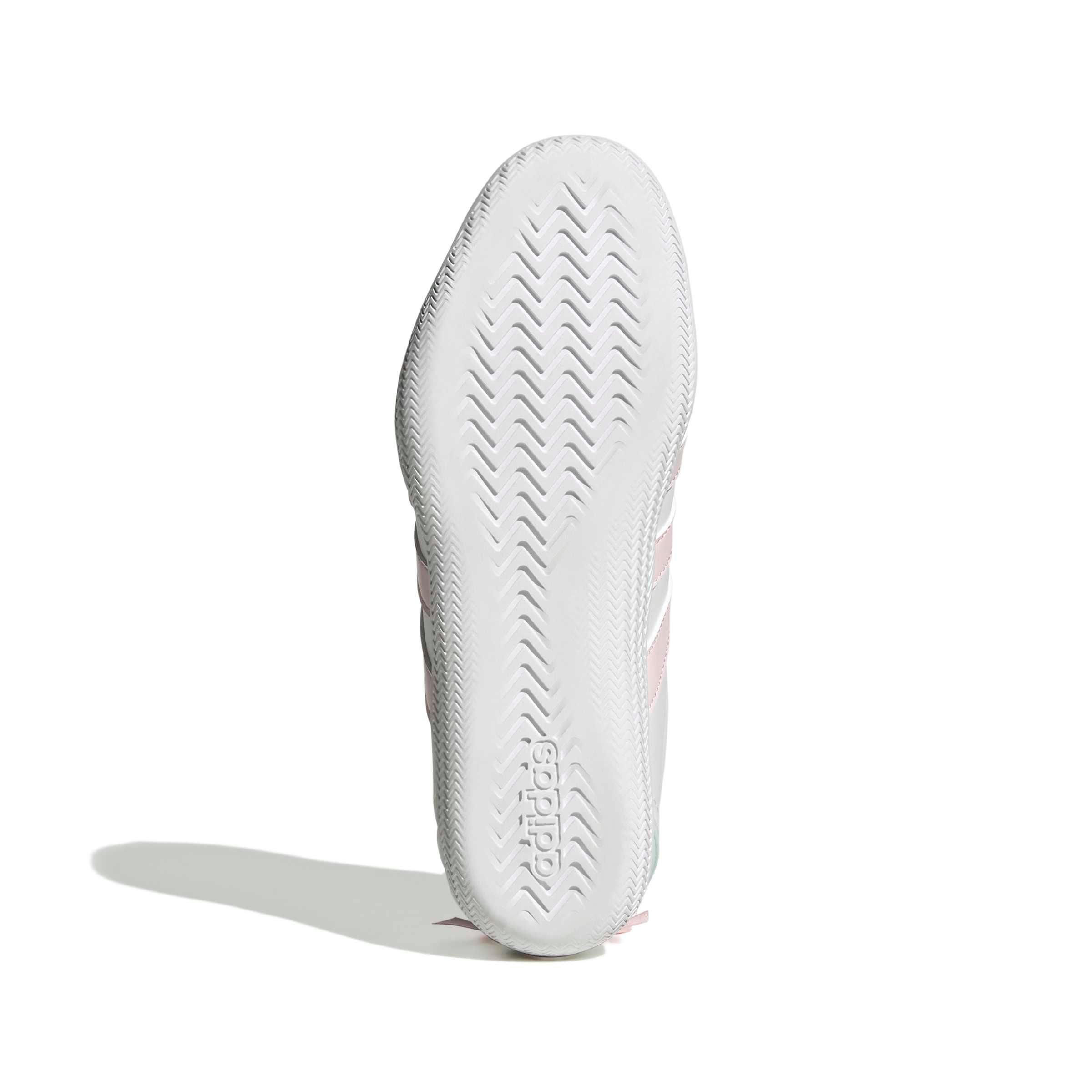 adidas Grand Court Lo "Ftwr White/Distilled Pink/Halo Mint" Grade School Girls' Shoe - WHITE/PINK/MINT