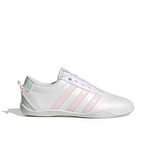 adidas Grand Court Lo "Ftwr White/Distilled Pink/Halo Mint" Grade School Girls' Shoe - WHITE/PINK/MINT
