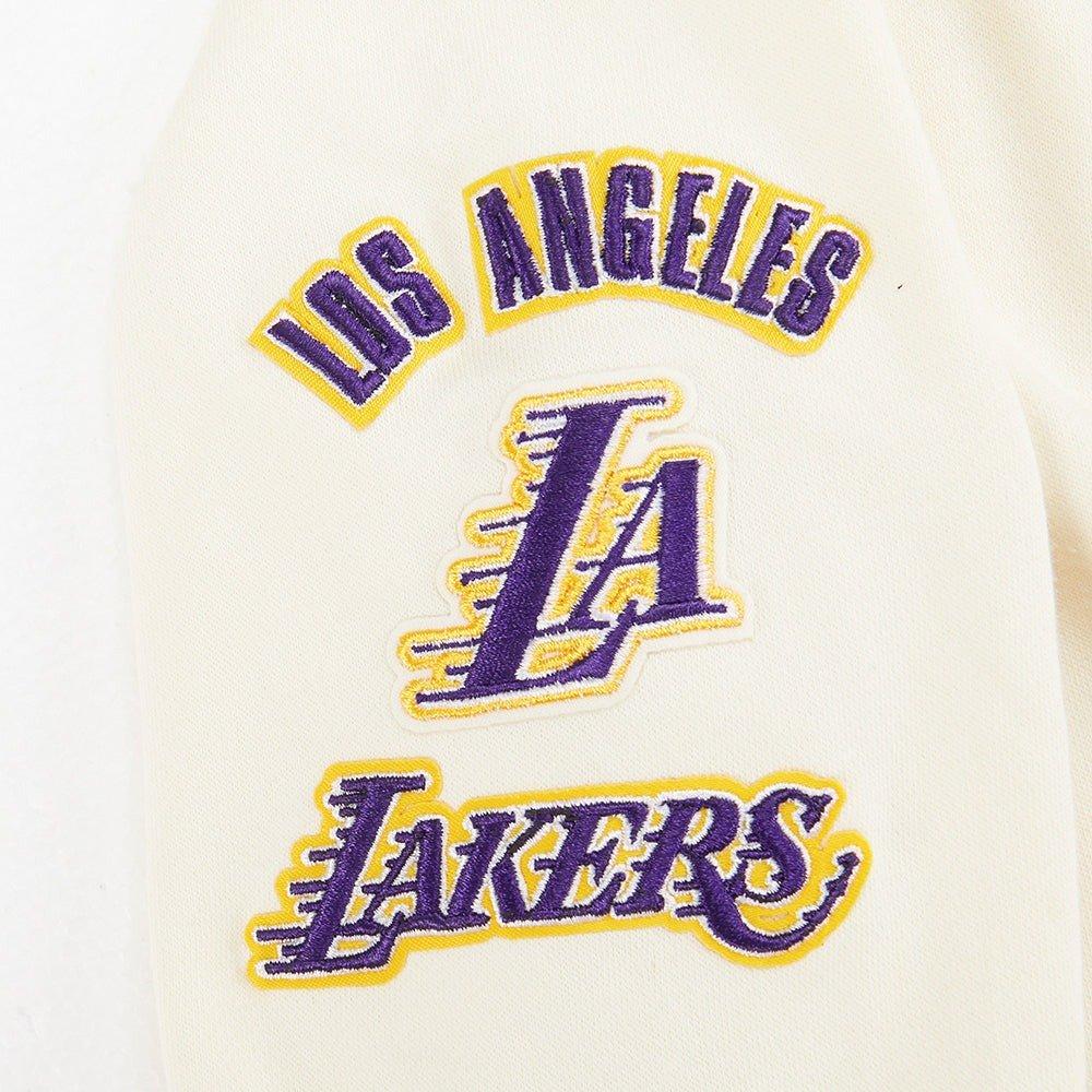 Pro Standard Toddler Boys' NBA Los Angeles Lakers Retro Classic Rib Fleece PO Hoodie - White/Purple - WHITE/PURPLE Thumbnail View 4