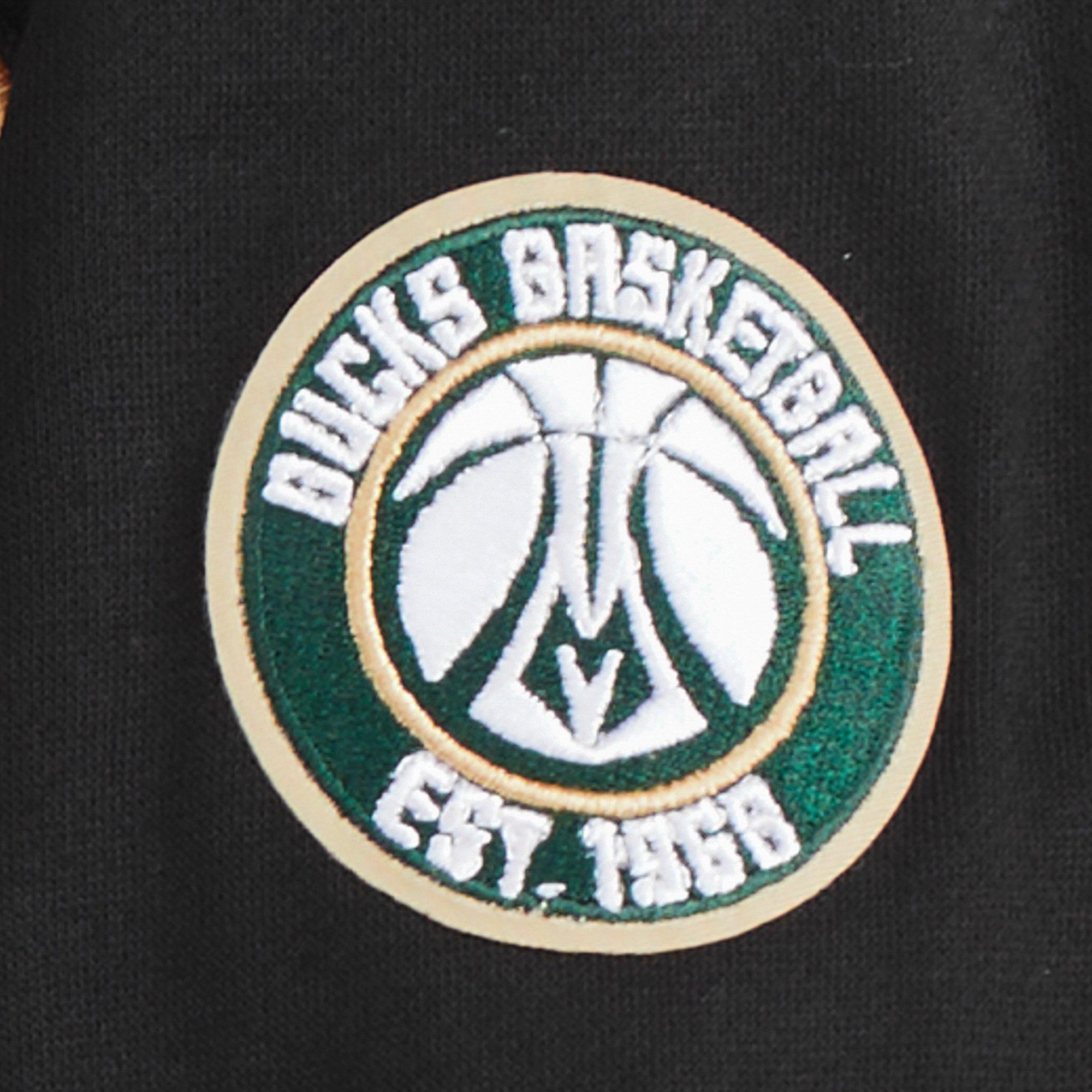 Pro Standard Toddle Boys' NBA Milwaukee Bucks Classic Fleece PO​ Hoodie -Black - BLACK Thumbnail View 5