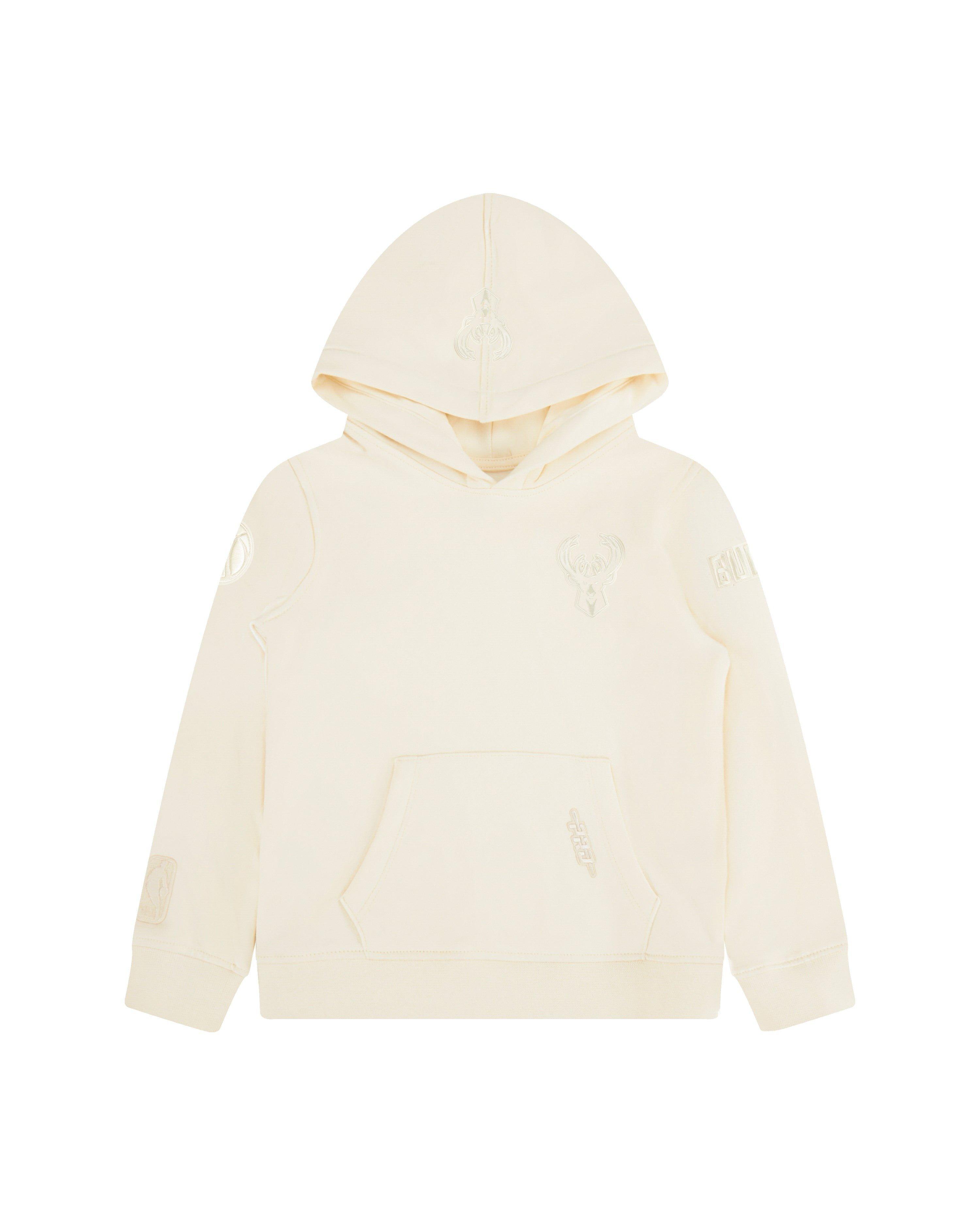 Pro Standard Toddler Boys' NBA Milwaukee Bucks Neutral Fleece PO Hoodie - Cream - CREAM Thumbnail View 1