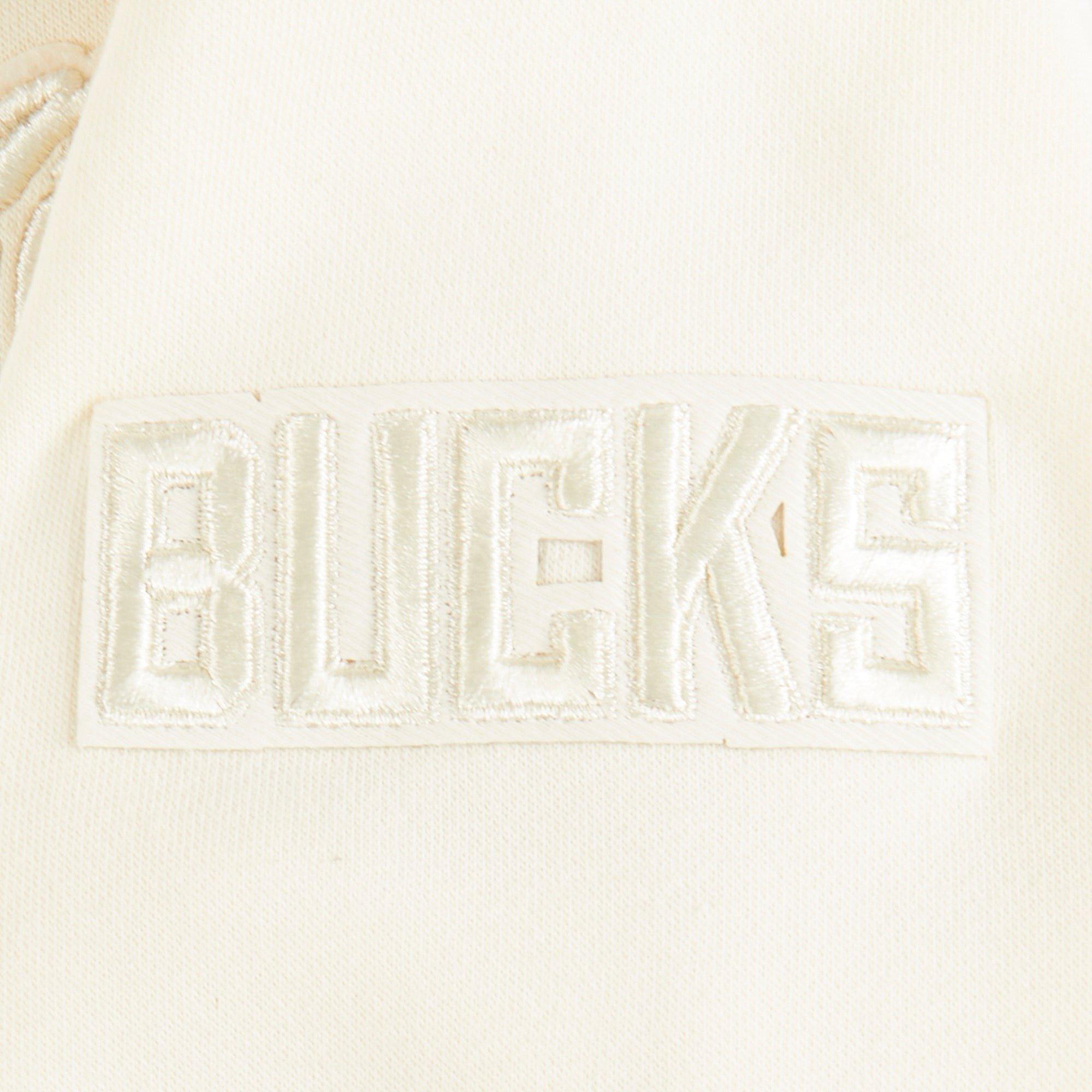 Pro Standard Toddler Boys' NBA Milwaukee Bucks Neutral Fleece PO Hoodie -Cream - CREAM Thumbnail View 4