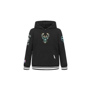 Pro Standard Toddler Boys' NBA Milwaukee Bucks Retro Classic Rib Fleece Pullover Hoodie -Black