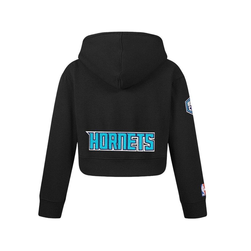Pro Standard Big Girls' NBA Charlotte Hornets Classic Fleece Full-Zip Jacket -Black - BLACK Thumbnail View 2