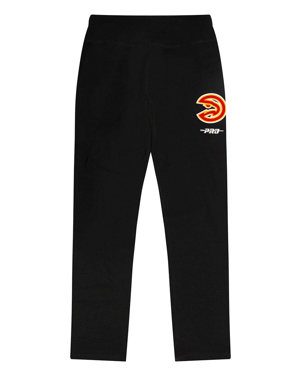 Pro Standard Big Girls' NBA Atlanta Hawks Retro Classic Leggings -Black - BLACK Thumbnail View 1