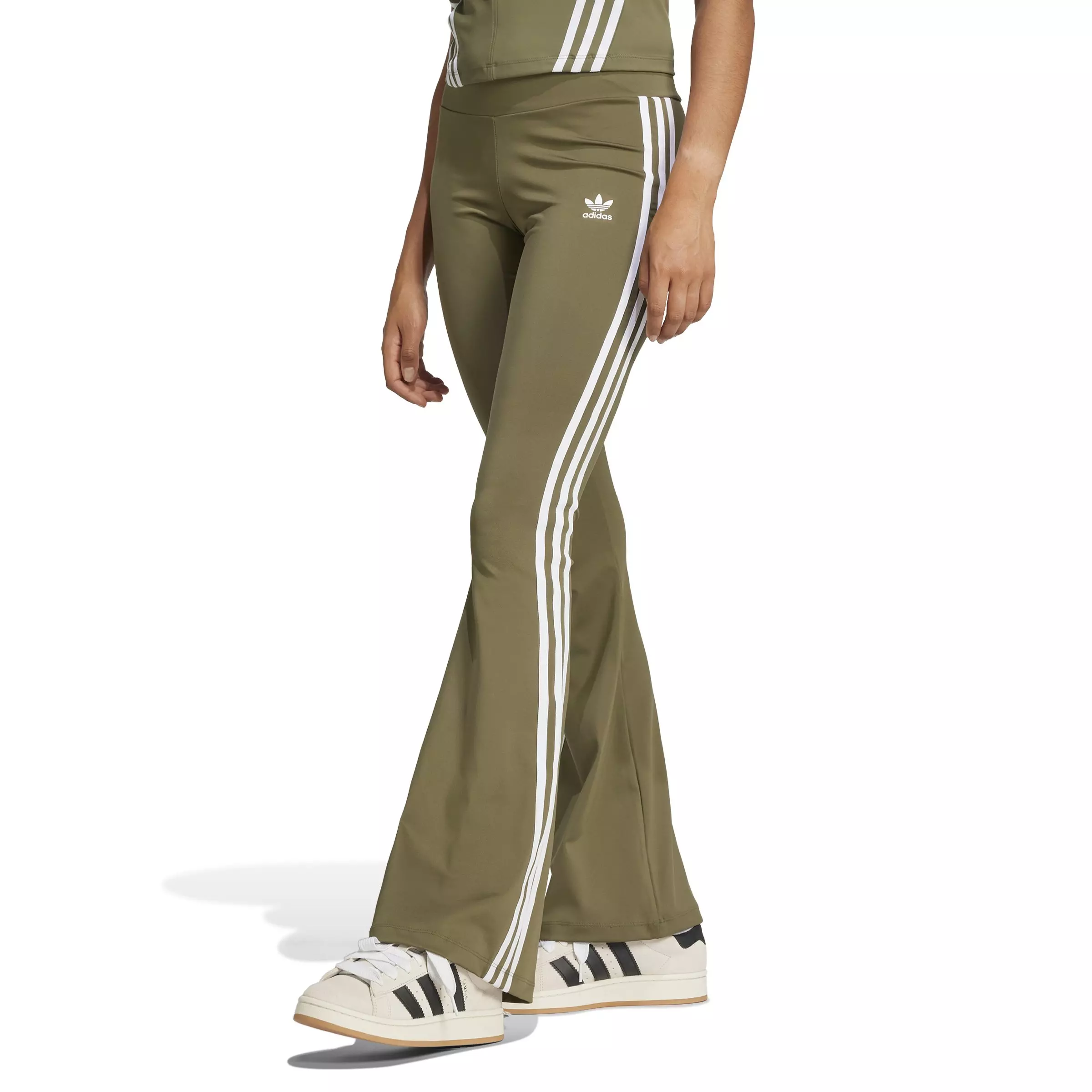 adidas Originals Women's Flared Leggings-Green - GREEN