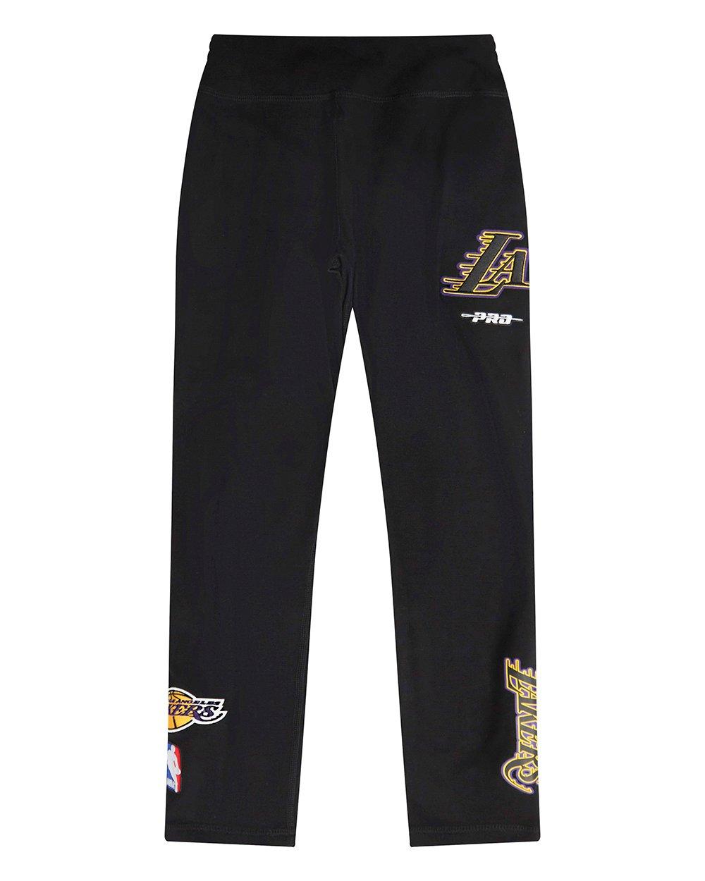Pro Standard Big Girls' NBA Los Angeles Lakers Classic Leggings -Black - BLACK Thumbnail View 1