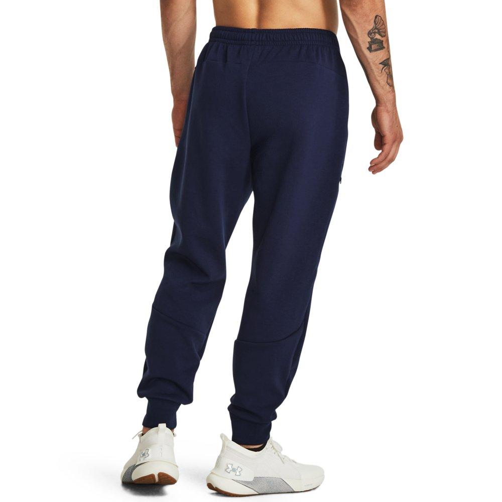 Under Armour Men's Unstoppable Fleece Joggers - NAVY/BLACK Thumbnail View 2