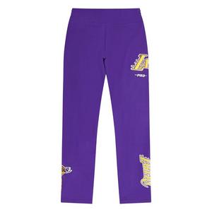 Pro Standard Big Girls' NBA Los Angeles Lakers Classic Leggings -Purple