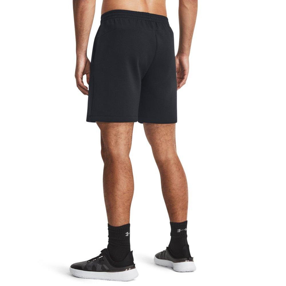 Under Armour Men's Unstoppable Fleece Shorts - BLACK Thumbnail View 2