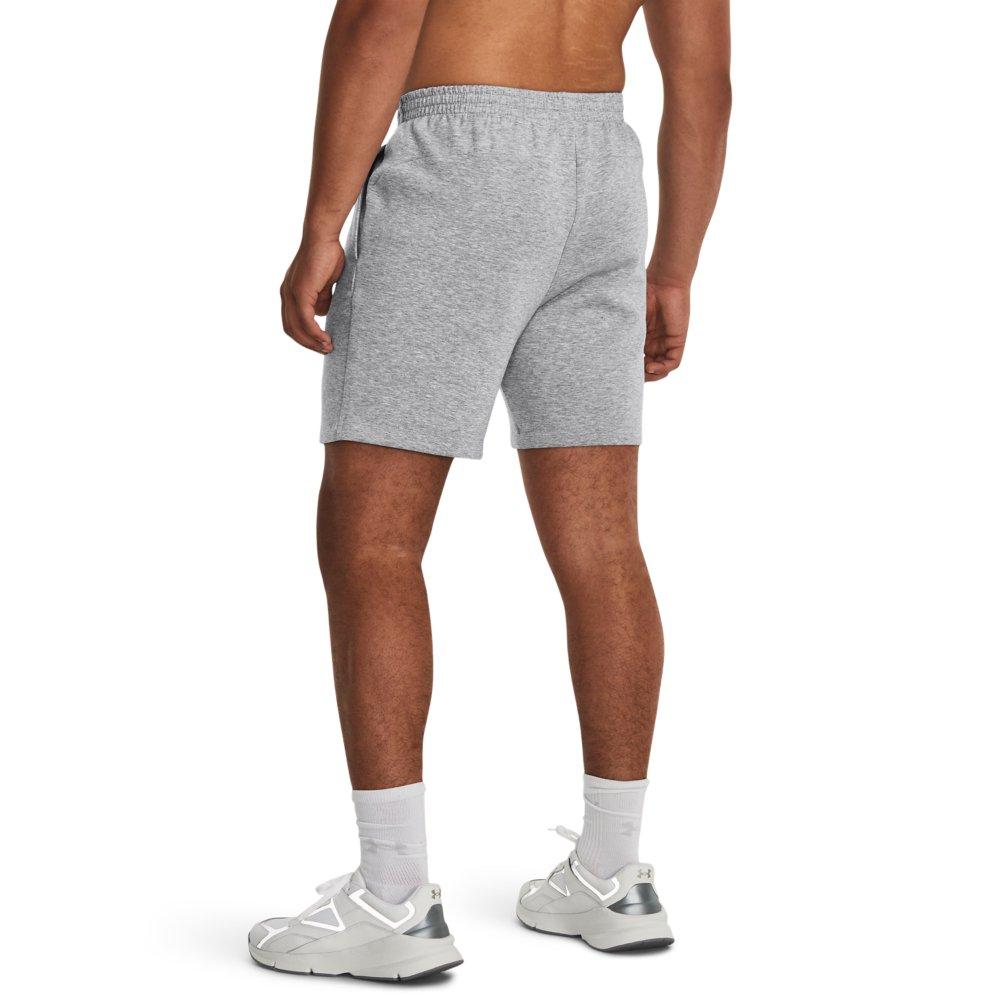 Under Armour Men's Unstoppable Fleece Shorts - GREY/BLACK Thumbnail View 2