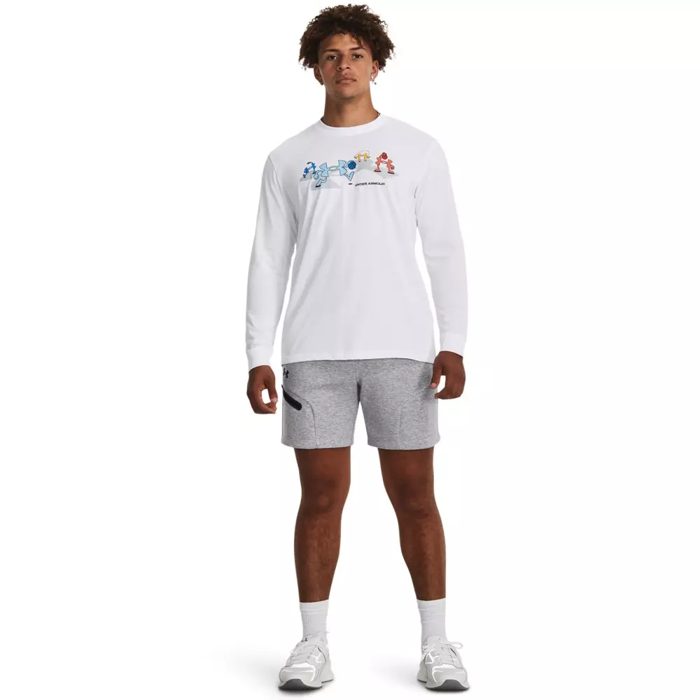 Under Armour Men's Unstoppable Fleece Shorts - GREY/BLACK