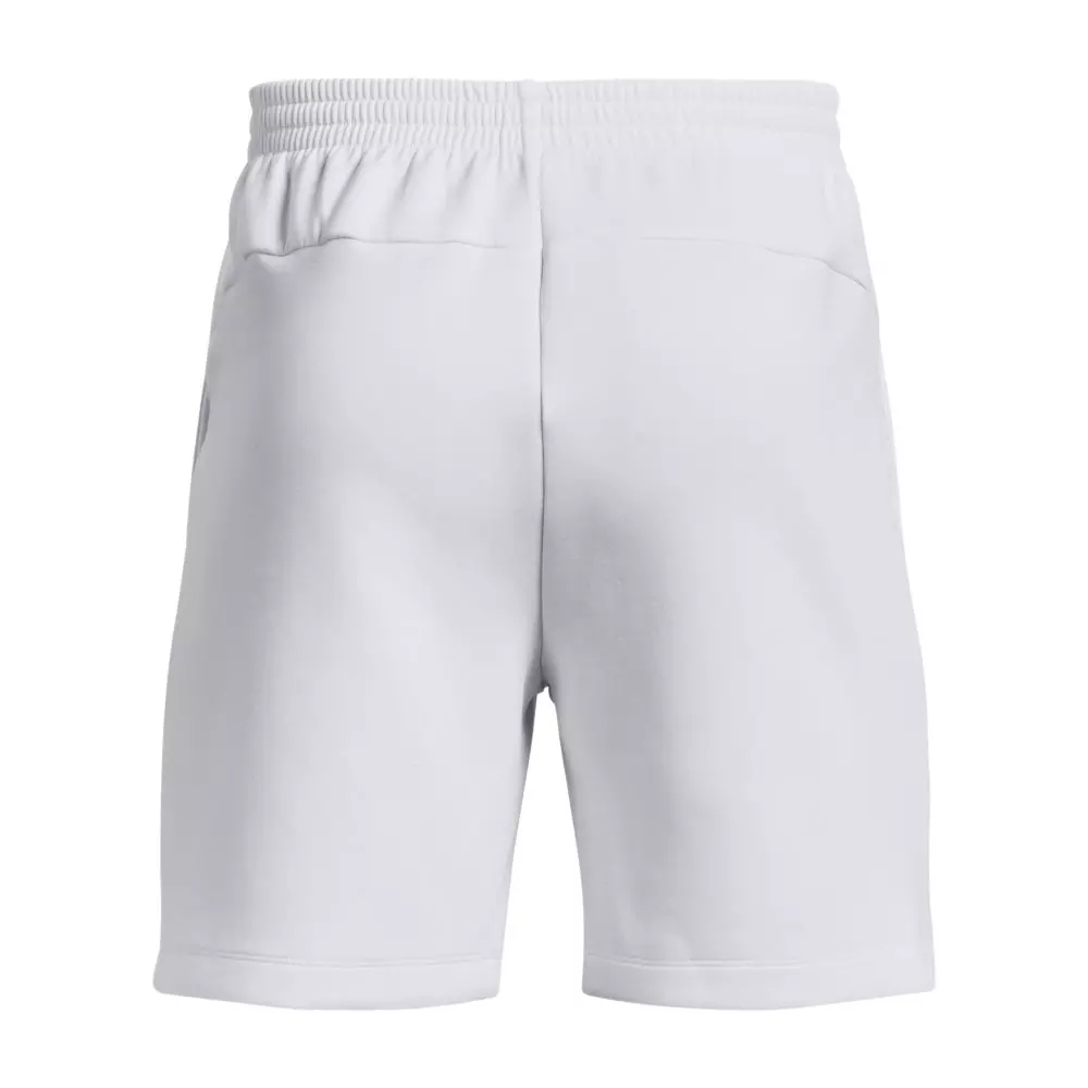 Under Armour Men's Unstoppable Fleece Shorts - WHITE/BLACK