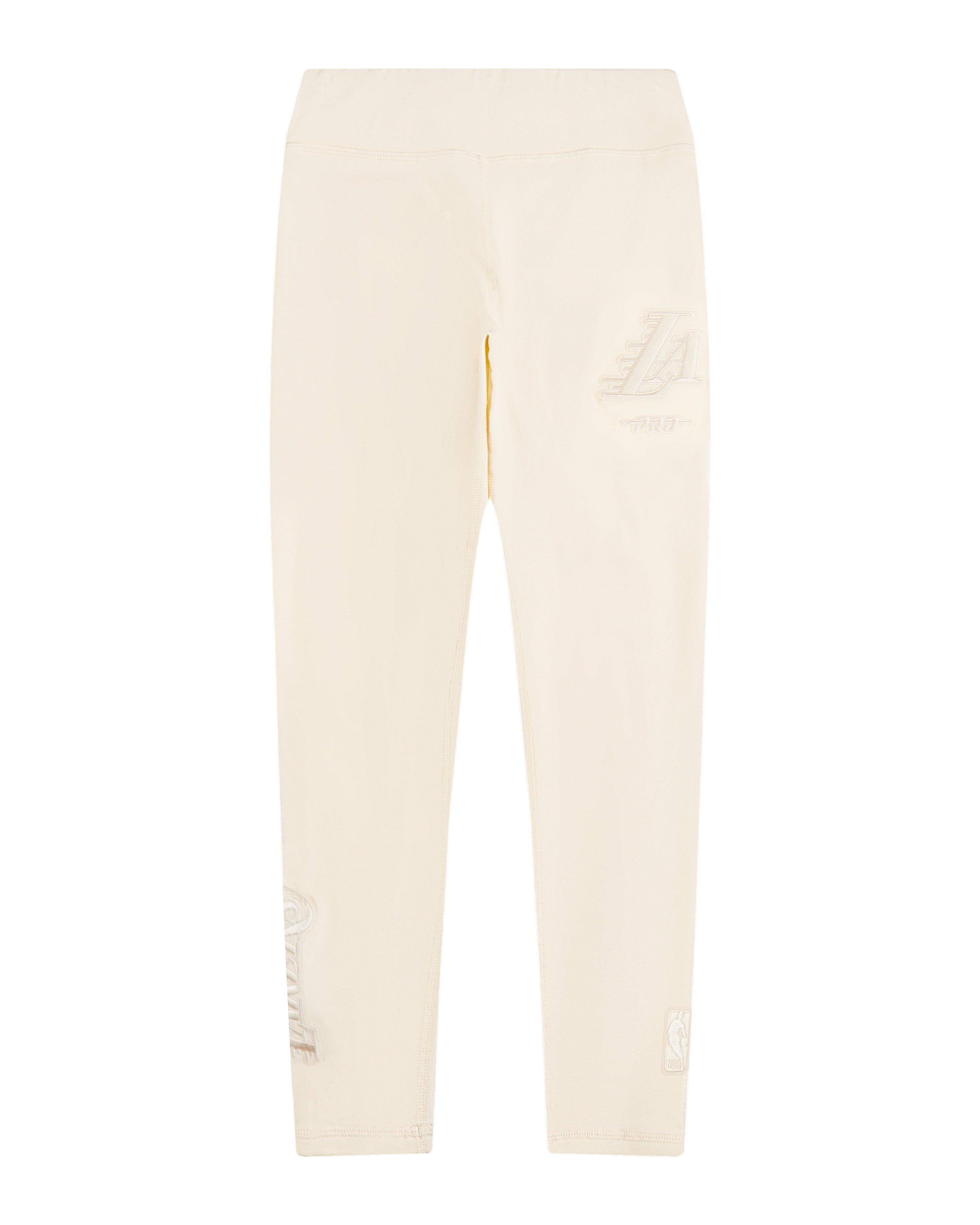 Pro Standard Big Girls' NBA Los Angeles Lakers Neutral Leggings - Cream - CREAM Thumbnail View 1
