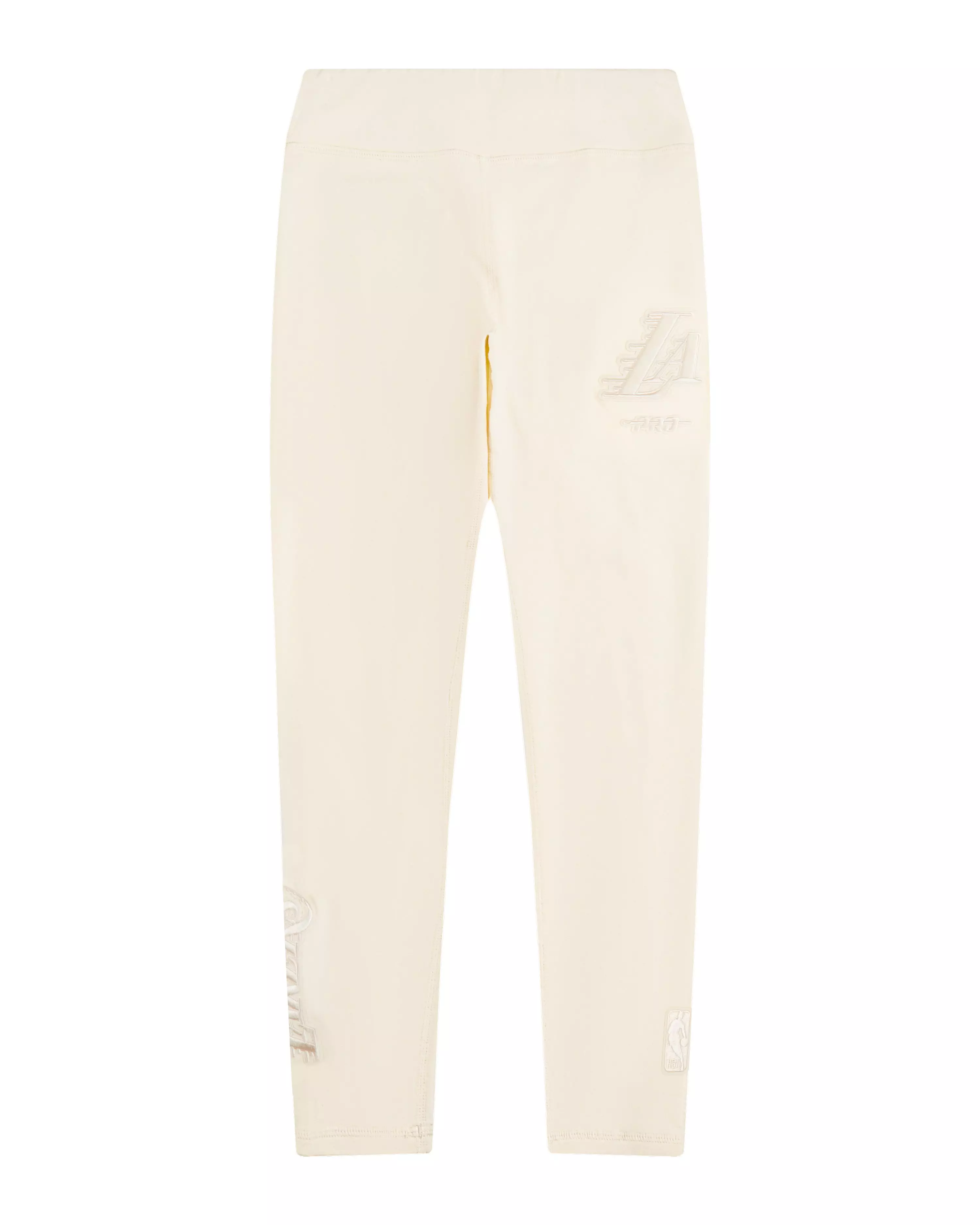 Pro Standard Big Girls' NBA Los Angeles Lakers Neutral Leggings - Cream - CREAM