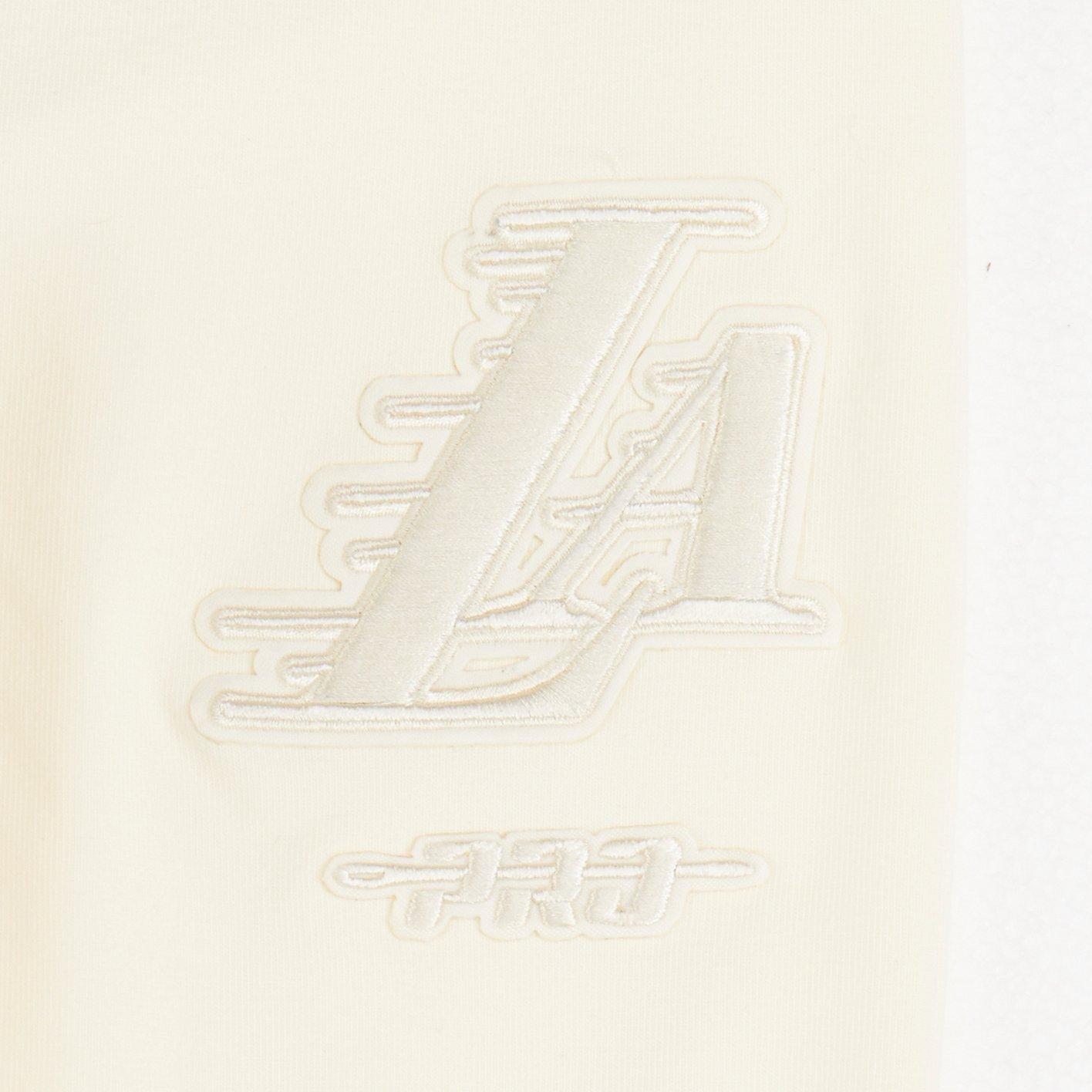 Pro Standard Big Girls' NBA Los Angeles Lakers Neutral Leggings -Cream - CREAM Thumbnail View 3