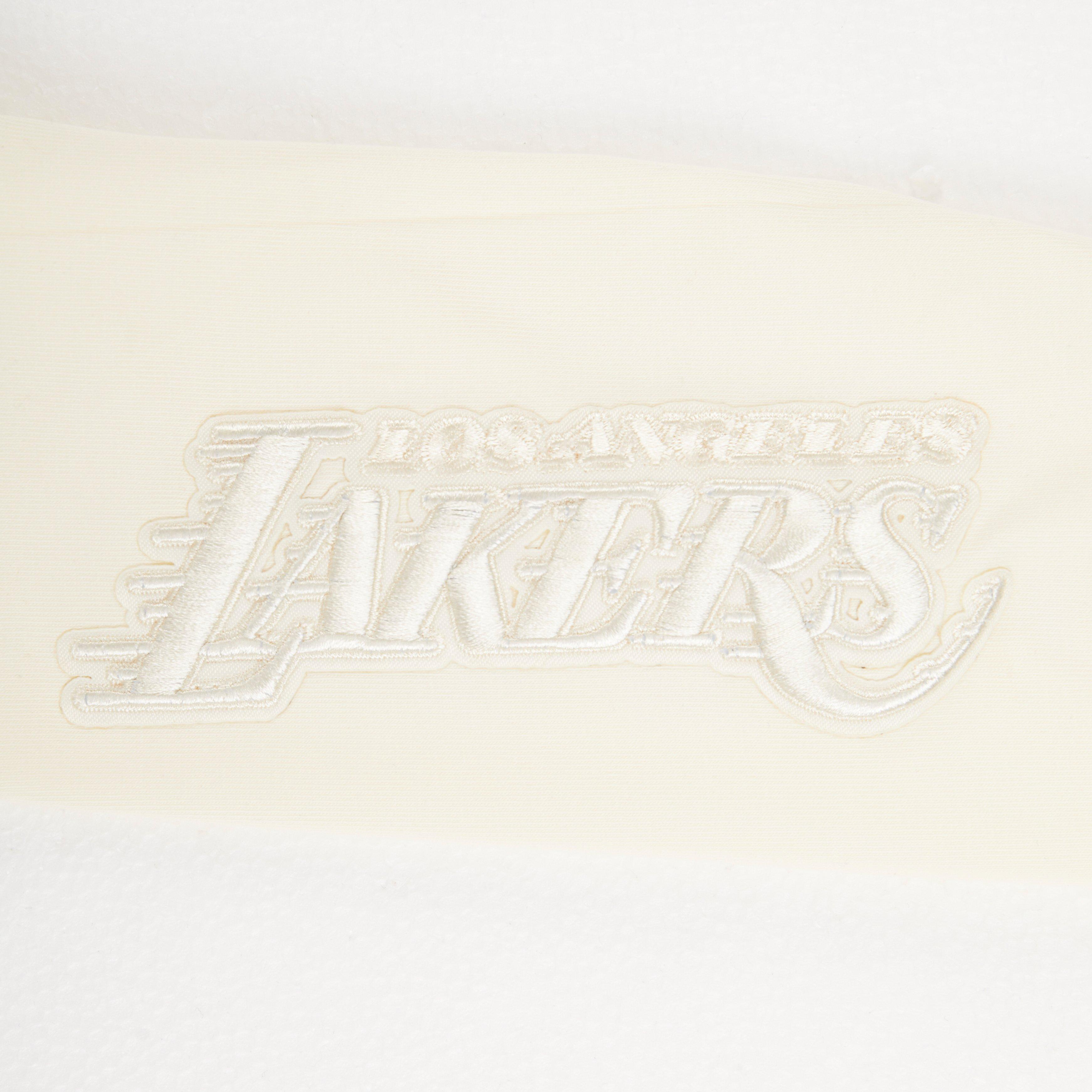 Pro Standard Big Girls' NBA Los Angeles Lakers Neutral Leggings - Cream - CREAM Thumbnail View 4