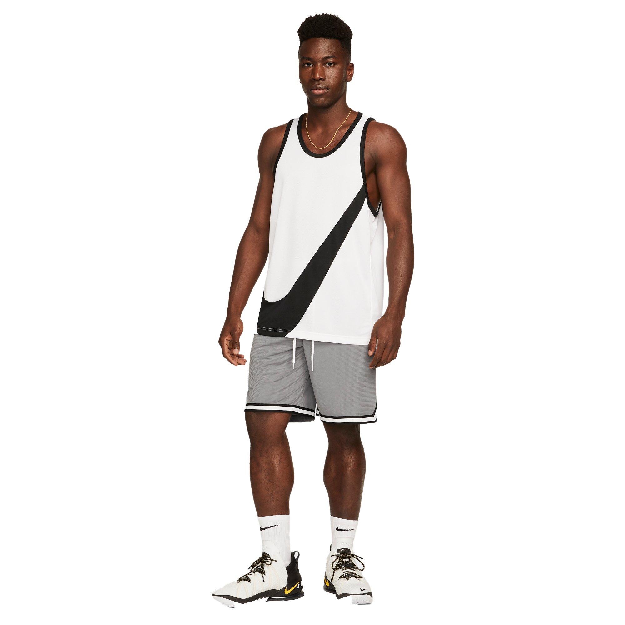 Nike Men's Dri-FIT DNA 10" Basketball Shorts - GREY Thumbnail View 6