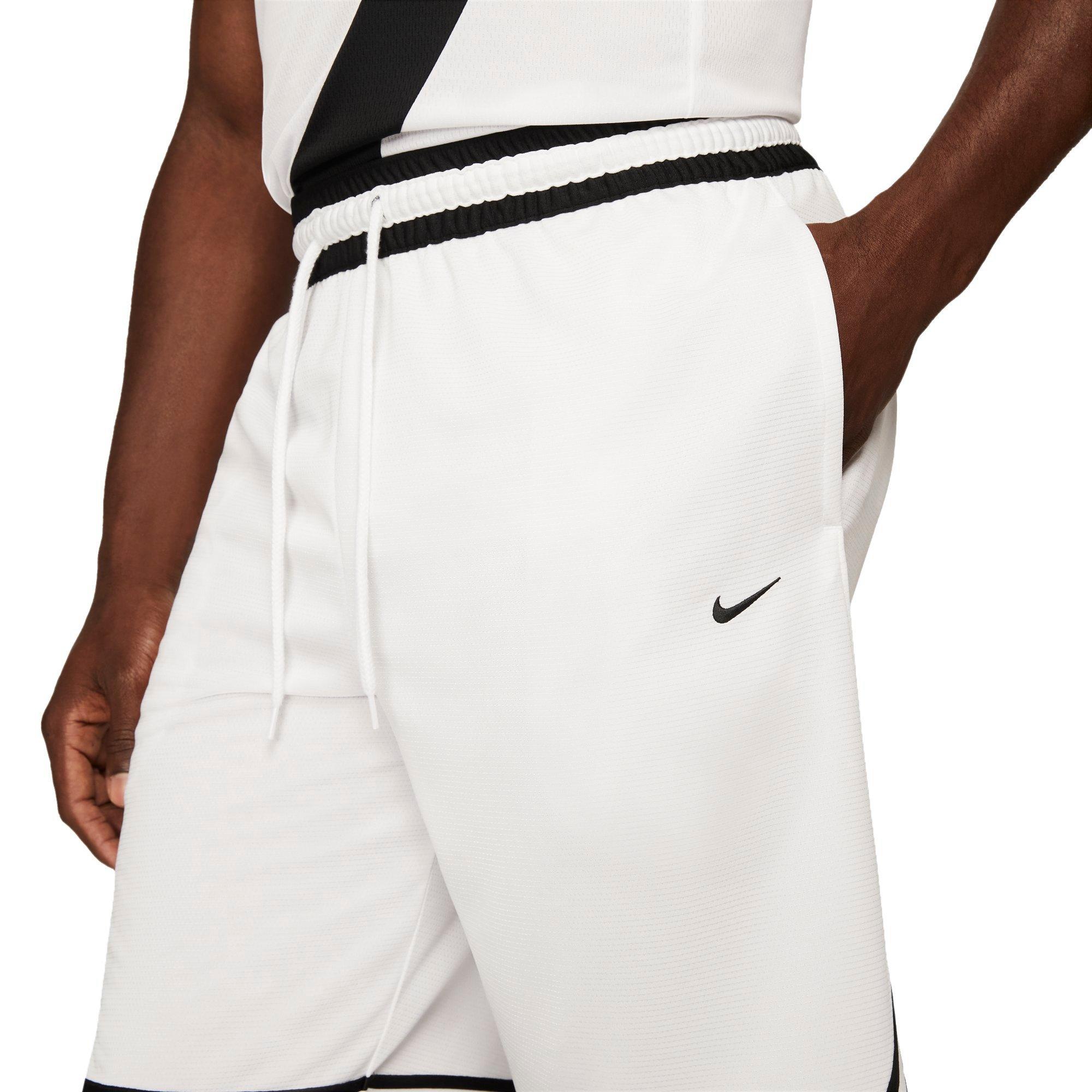 Nike Men's Dri-FIT DNA 10" Basketball Shorts - WHITE Thumbnail View 4
