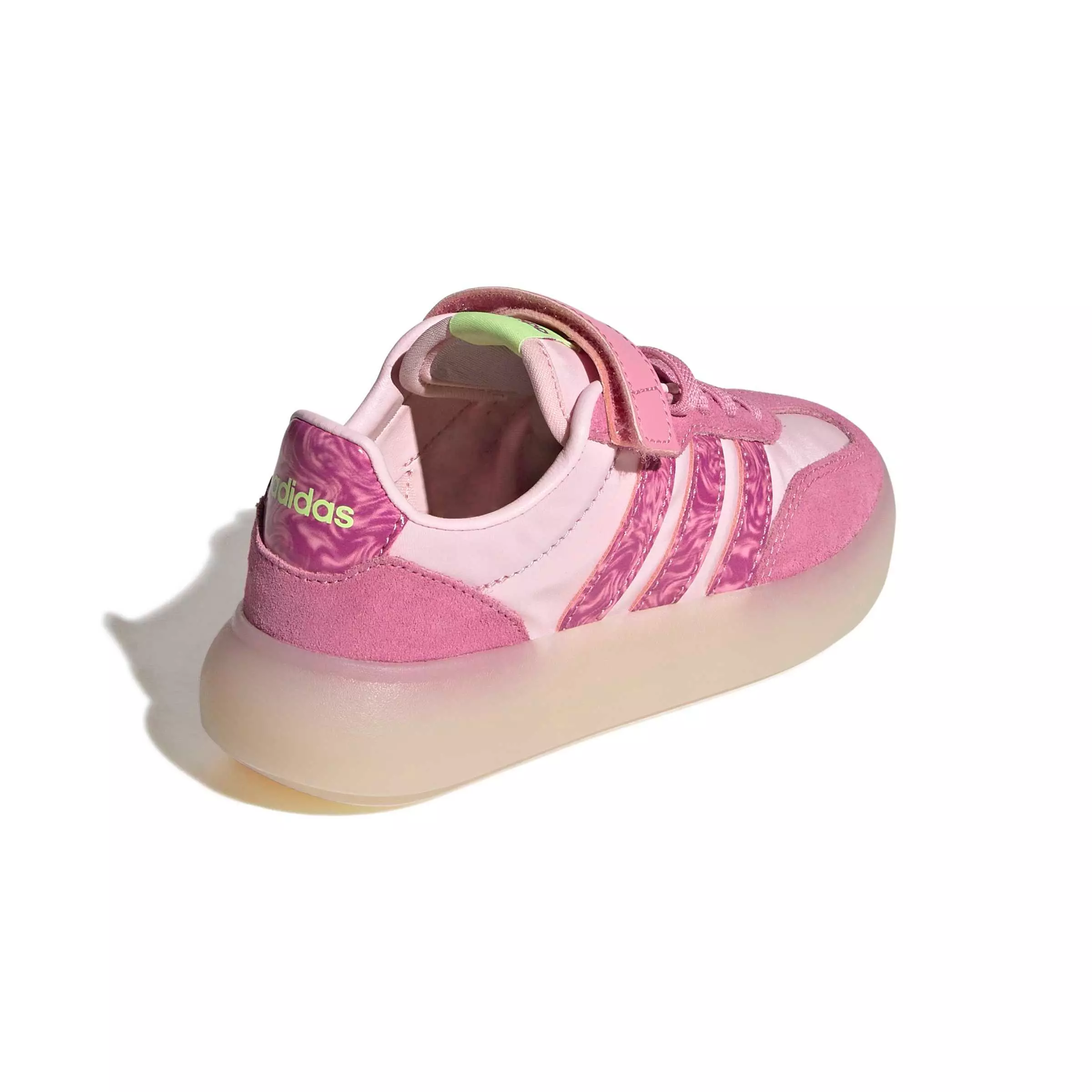 adidas Barreda Decode "Clear Pink/St Tropic Bloom/Hi-Res Yellow" Preschool Girls' Shoe - PINK/BLOOM/YELLOW