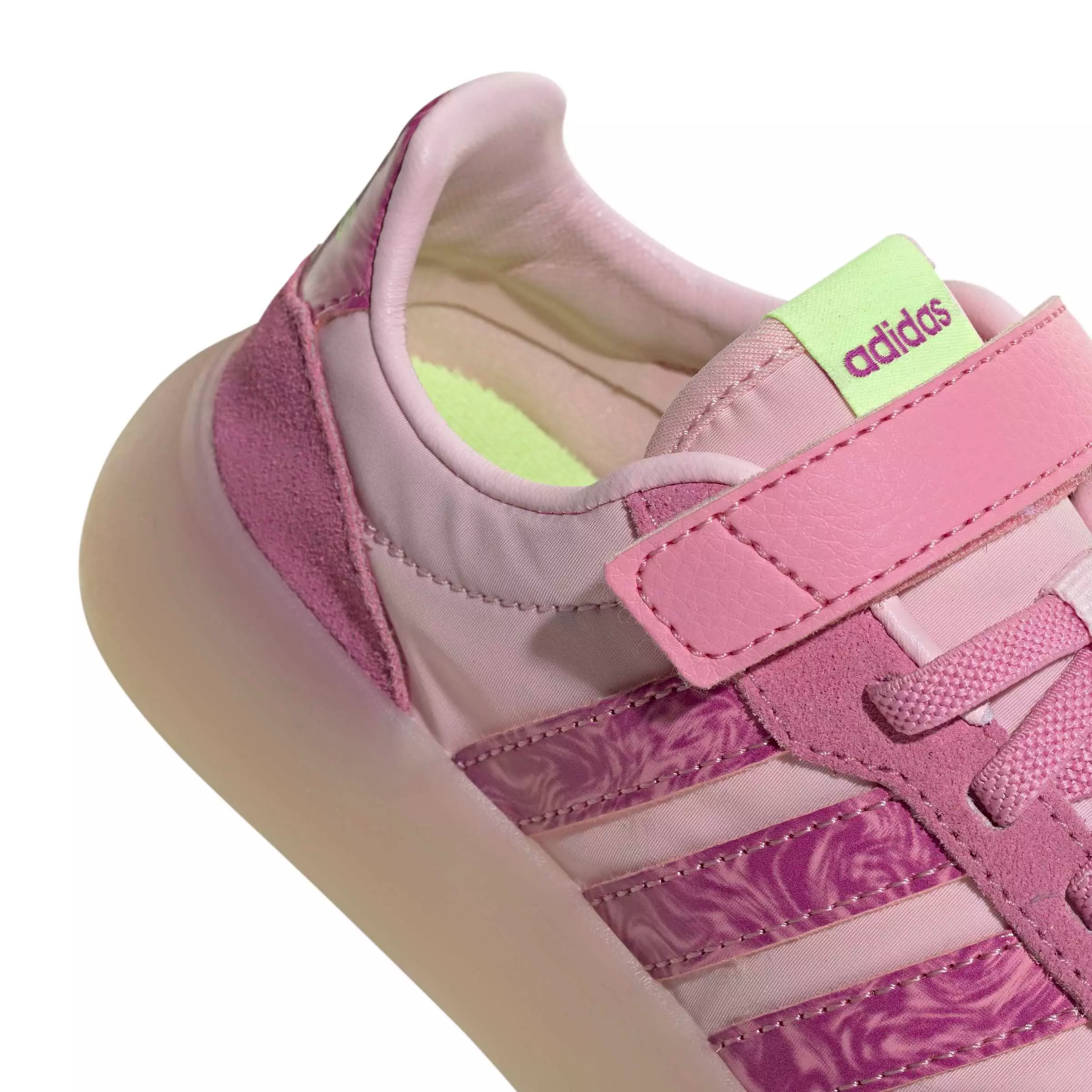 adidas Barreda Decode "Clear Pink/St Tropic Bloom/Hi-Res Yellow" Preschool Girls' Shoe - PINK/BLOOM/YELLOW