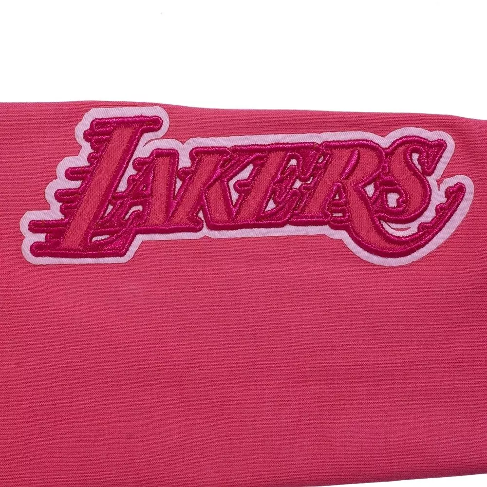 Pro Standard Big Girls' NBA Los Angeles Lakers Triple Pink Leggings - PINK