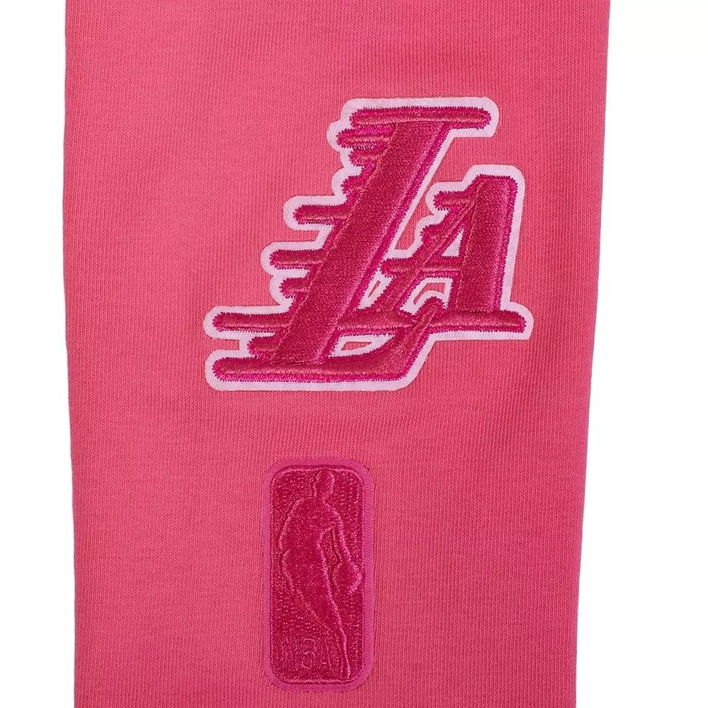 Pro Standard Big Girls' NBA Los Angeles Lakers Triple Pink Leggings - PINK