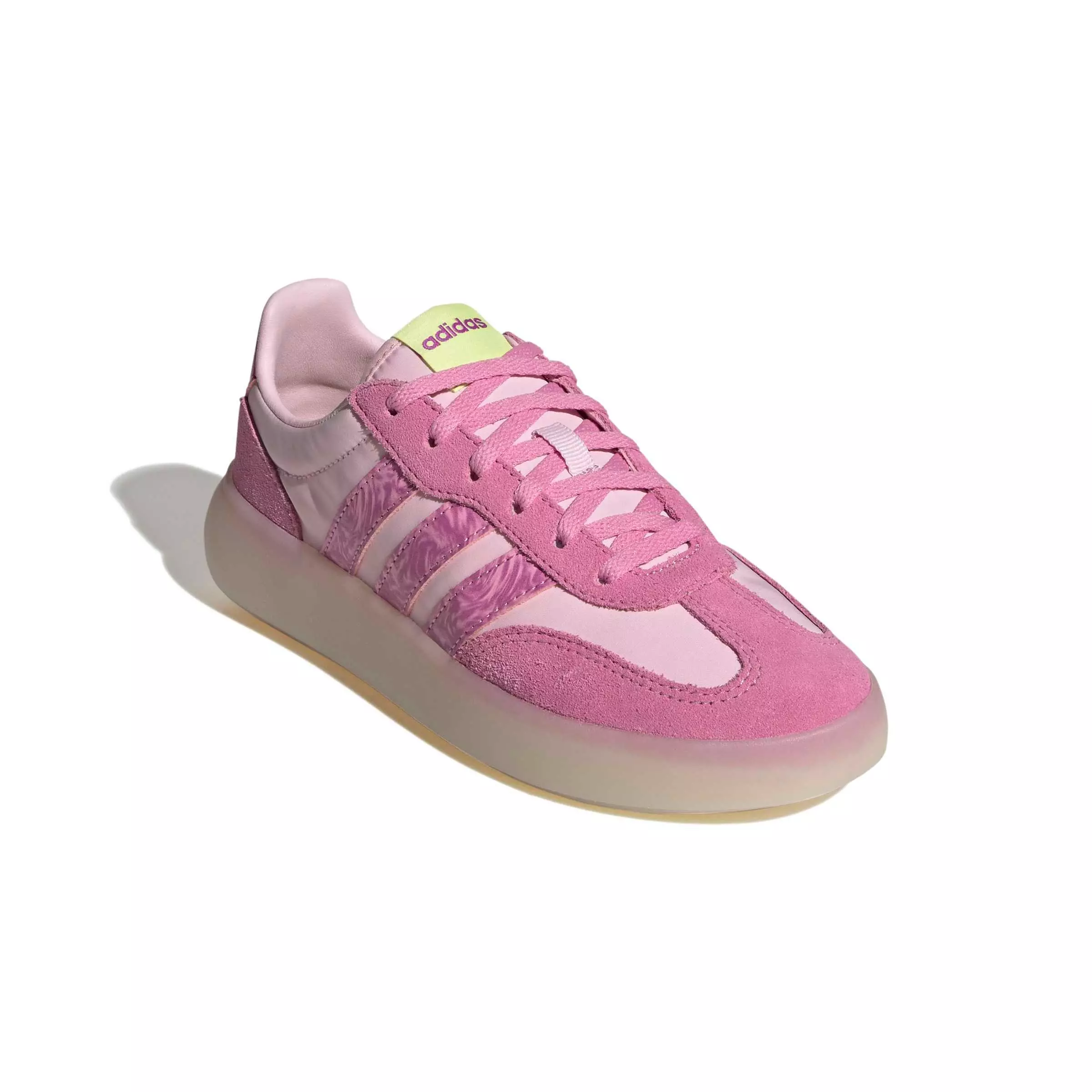 adidas Barreda Decode "Clear Pink/St Tropic Bloom/Hi-Res Yellow" Grade School Girls' Shoe - PINK/BLOOM/YELLOW